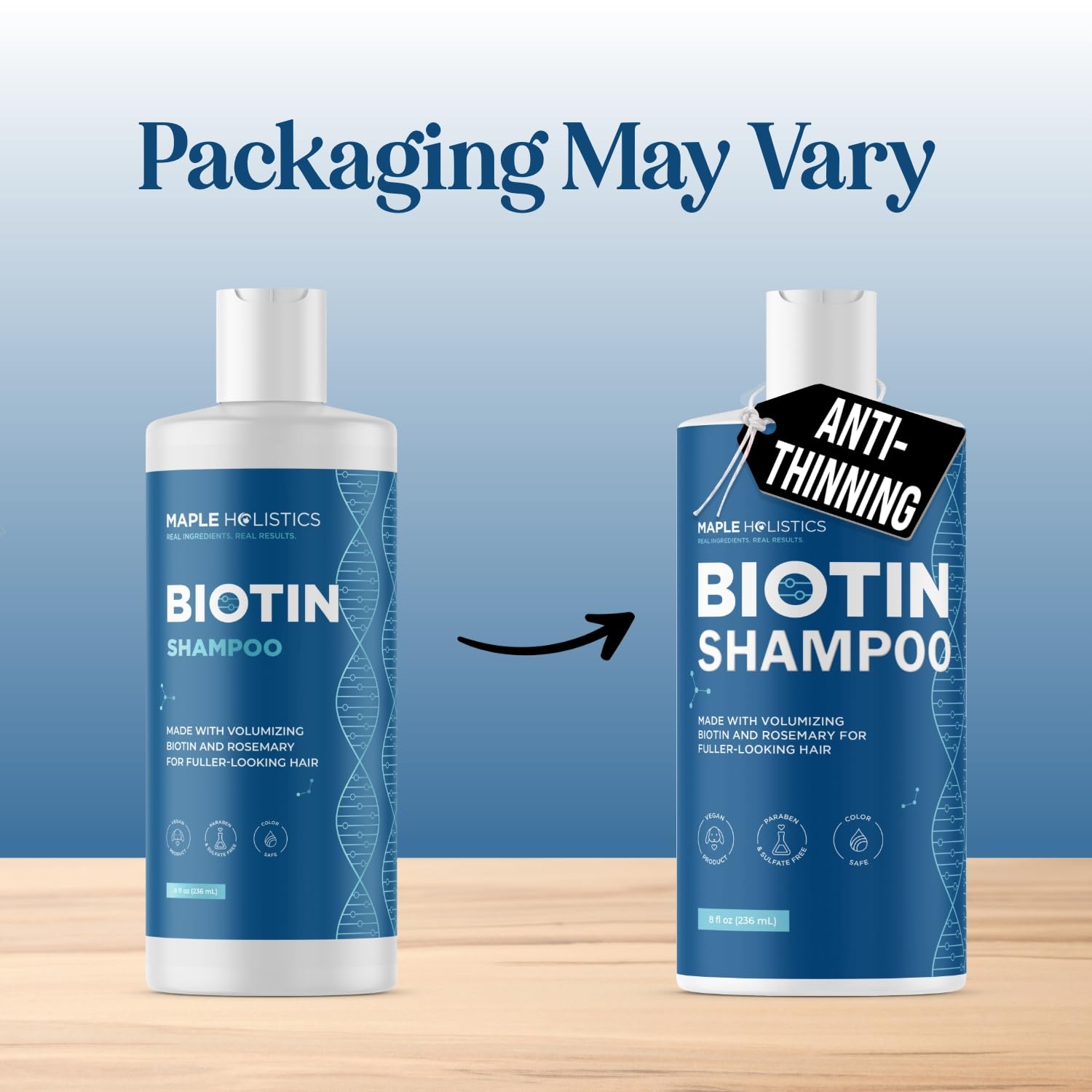 Rosemary and Biotin Shampoo for Thinning Hair - Vegan Volumizing Shampoo for Fine Hair with B Vitamins Argan Oil & Tea Tree Essential Oil - Paraben Silicone and Sulfate Free Vegan Formula (8 Fl Oz)