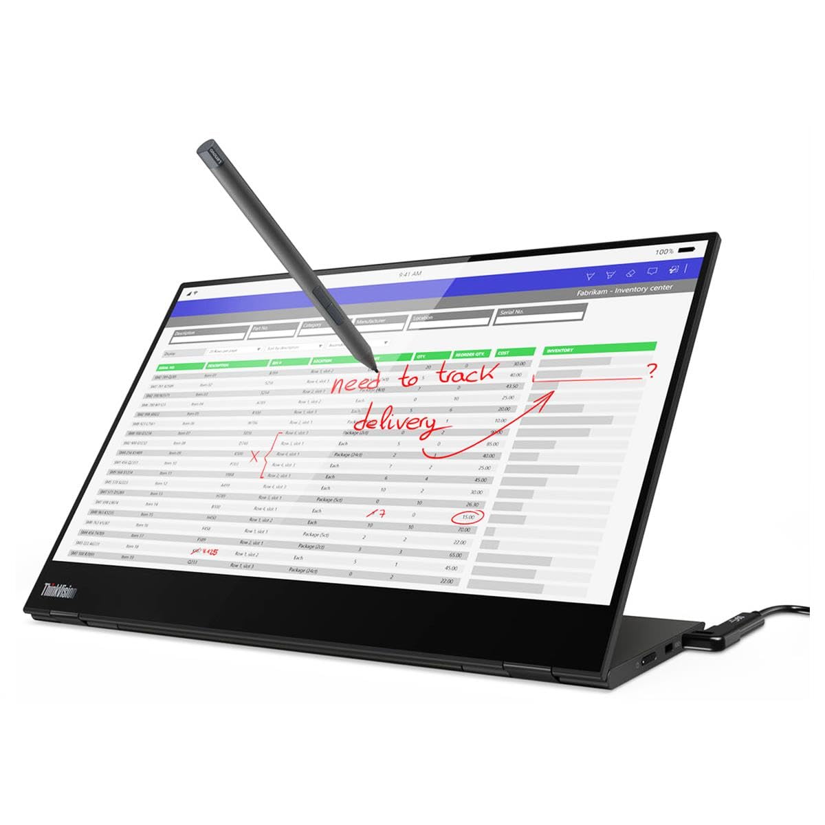 Lenovo - Corporate Monitors M14T A20140FX0 14IN 4K UHD 2160p Monitor