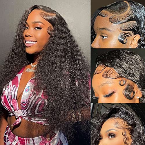Ailwelia 5x5 Hd Lace Closure Wigs Human Hair Glueless Wigs Human Hair Pre Plucked Bob Wigs For Black Women Human Hair Glueless Wigs 200 Density 5x5 Closure Wigs Human Hair Wear And Go Glueless 12 Inch