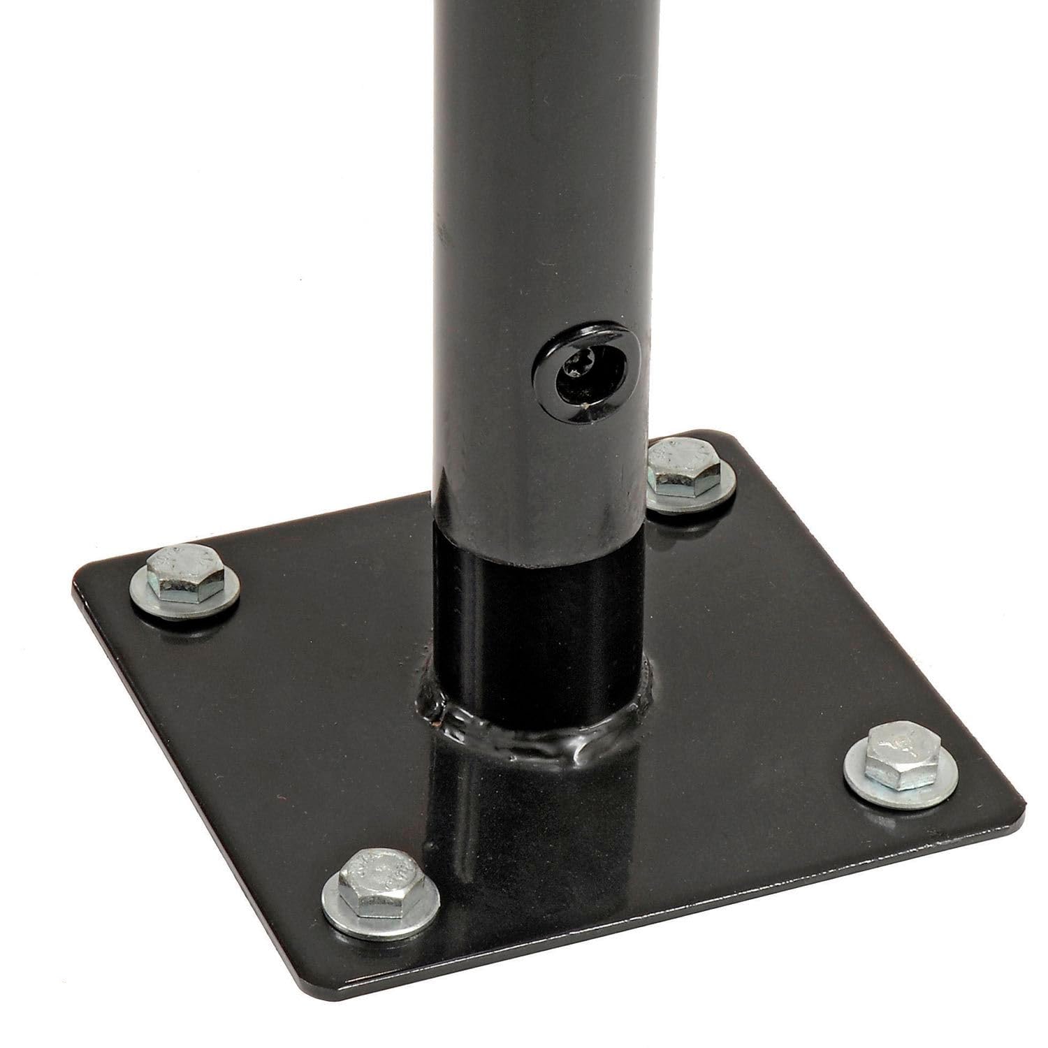 Global Industrial 41" L Wave Bike Rack, Black, Flange Mount, 5-Bike Capacity, Powder Coated Steel, Black, Commercial Bike Rack for Stores, Parks & Schools