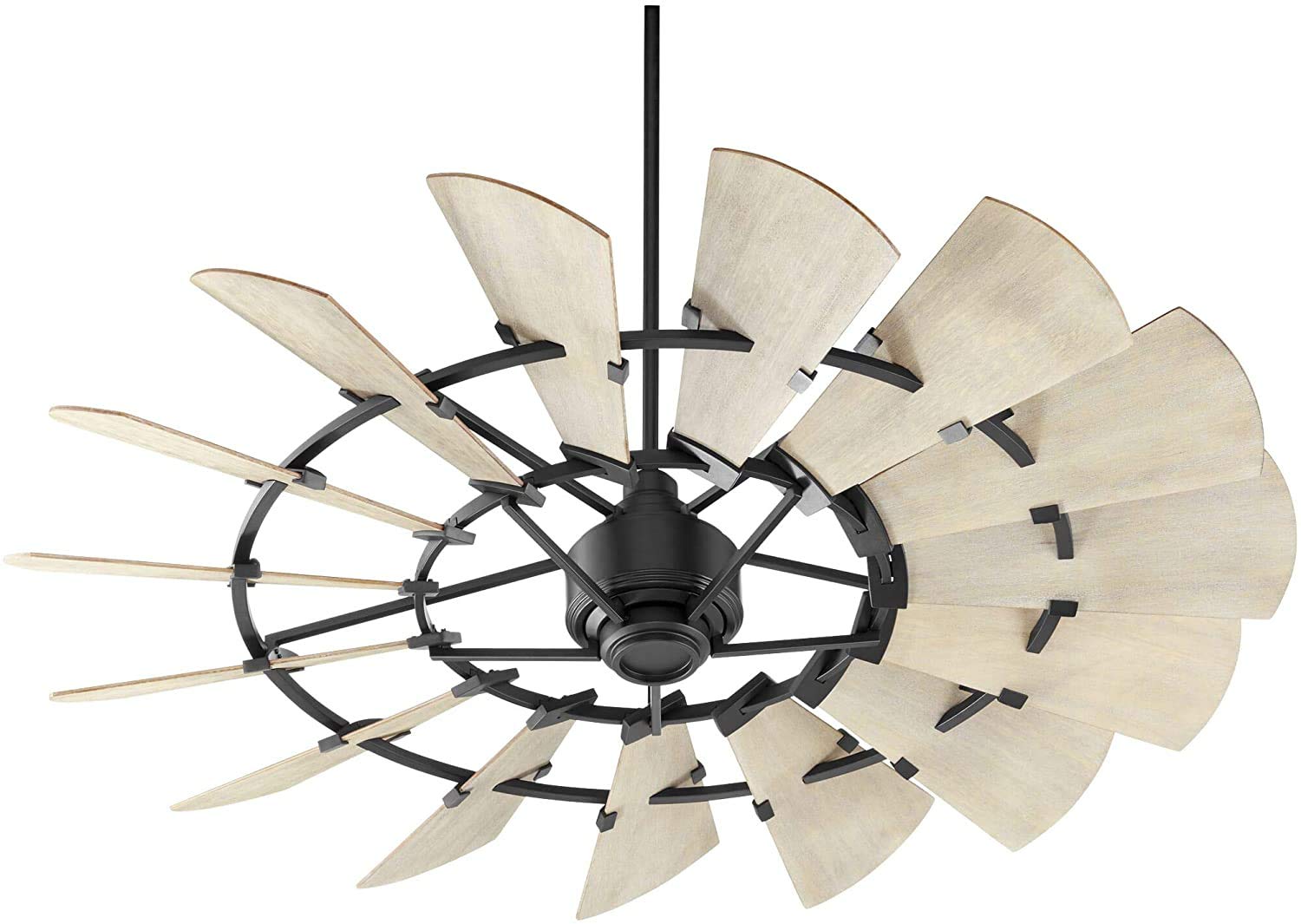 Quorum International Windmill 60" Ceiling Fan - Noir - 96015-69, Black