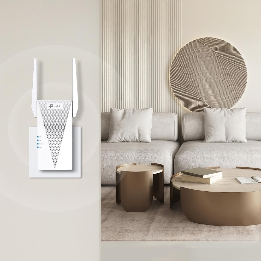 TP-Link AX1800 WiFi 6 Range Extender with Ethernet Port | Internet Signal Booster for Home | Dual-Band Wireless Repeater Amplifier | Access Point Mode | APP Setup | OneMesh Compatible (RE615X)