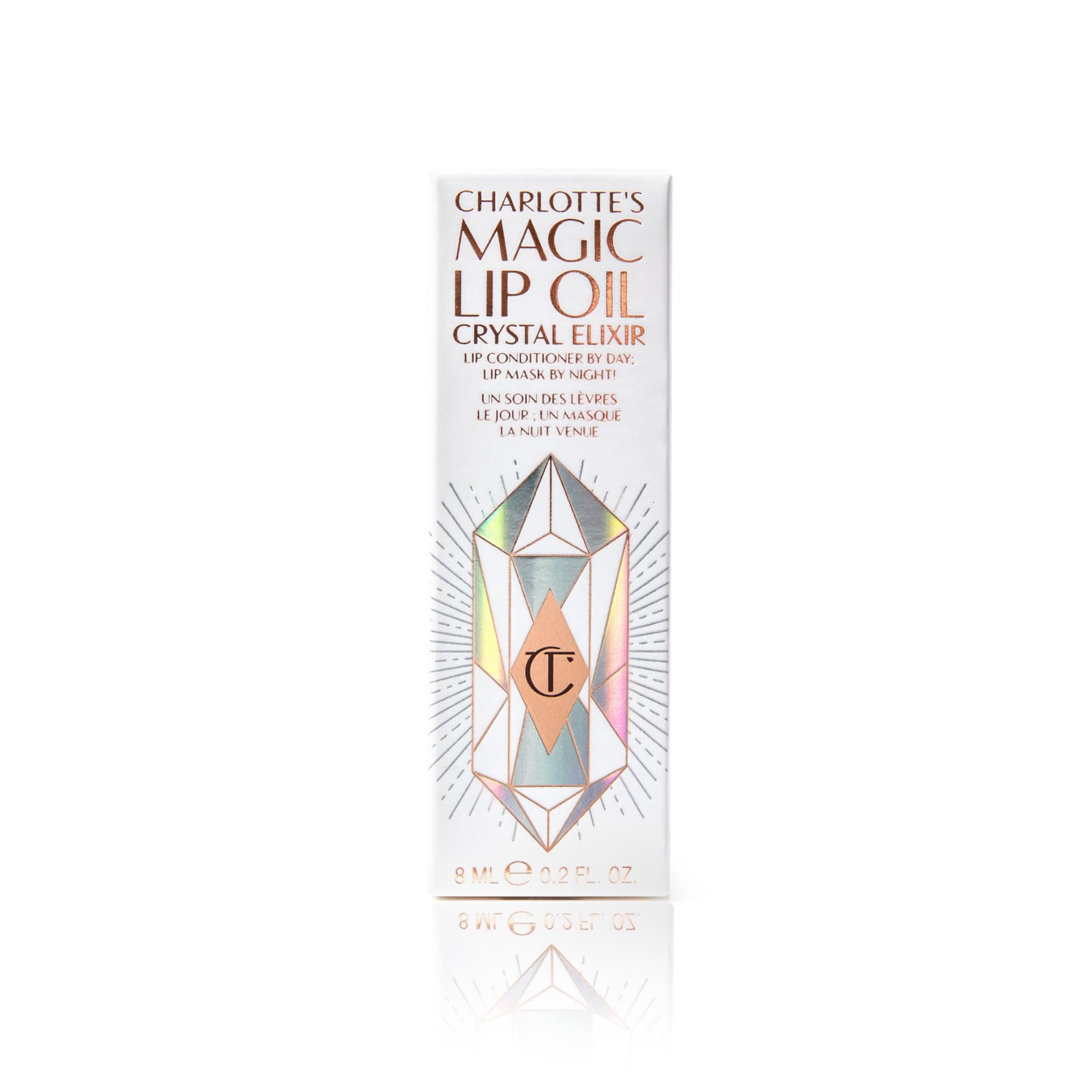 Charlotte Tilbury Magic Lip Oil - Crystal-Infused, Hydrating Lip Oil Infused with Hyaluronic Acid & Plant Extracts to Hydrate & Lock in Moisture - Doubles as an Overnight Mask for Lips