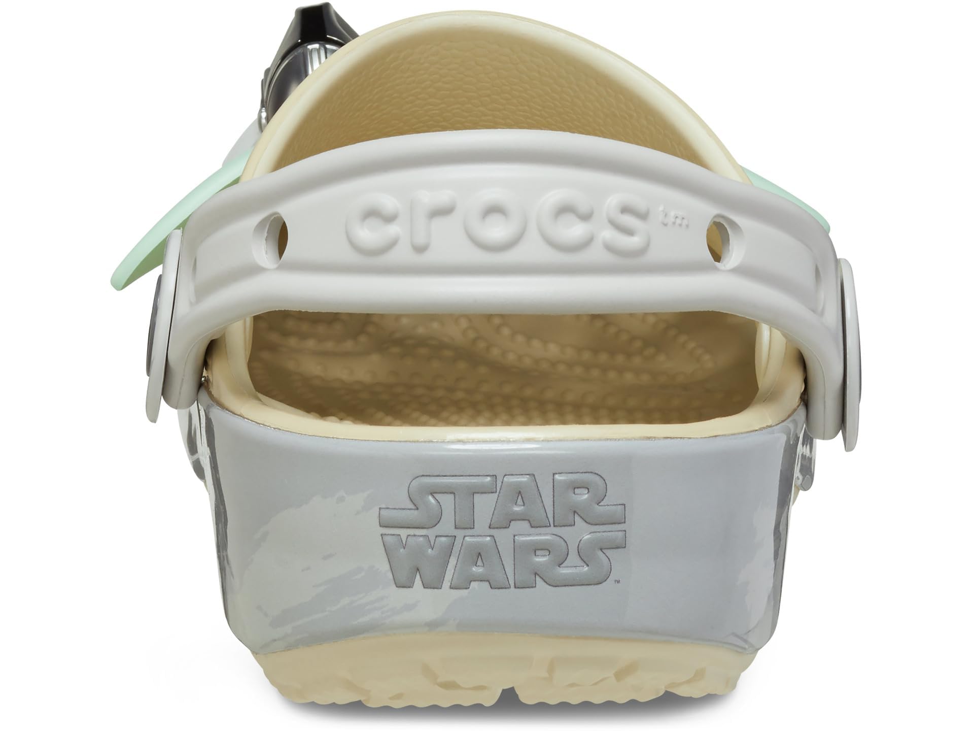 Crocs Classic Star Wars Clogs (Little Big Kid) Grogu K Bone, 5 US Unisex