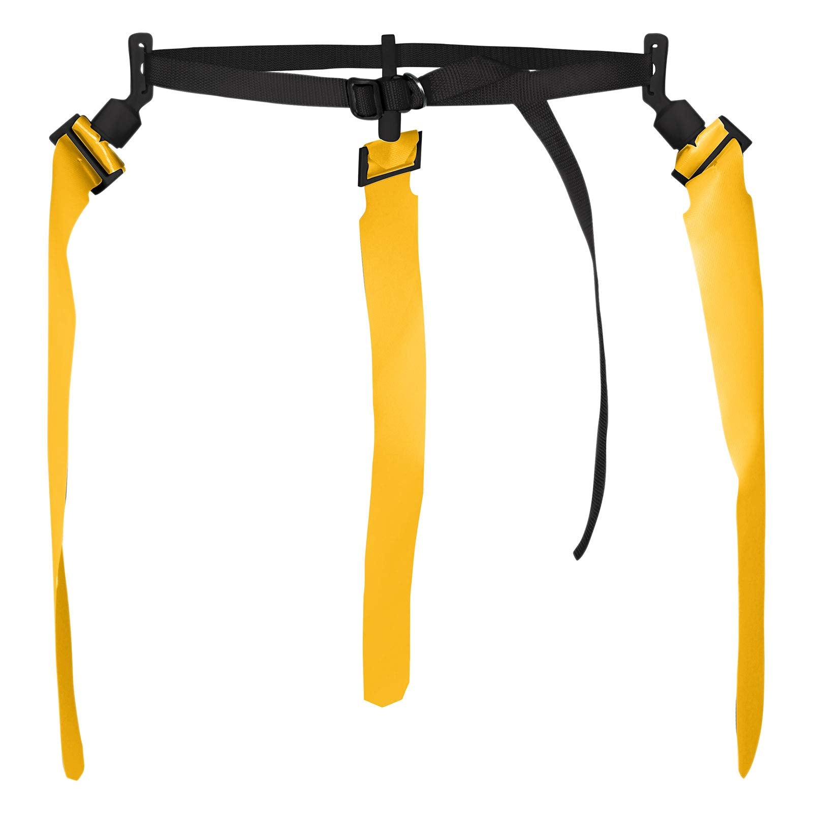 Champro Quick-Down Pop Football Flag Belt with 3 Gold Flags, 12 Pack