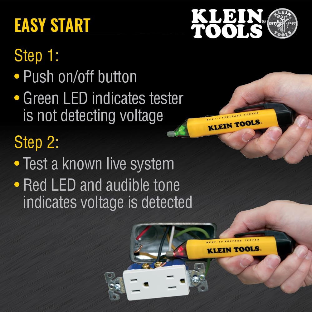 Klein Tools 80113 Tradesmen Backpack Kit with 39-Pocket Tradesman Pro Tool Backpack and Non-Contact Voltage Tester Pen, 2-Piece