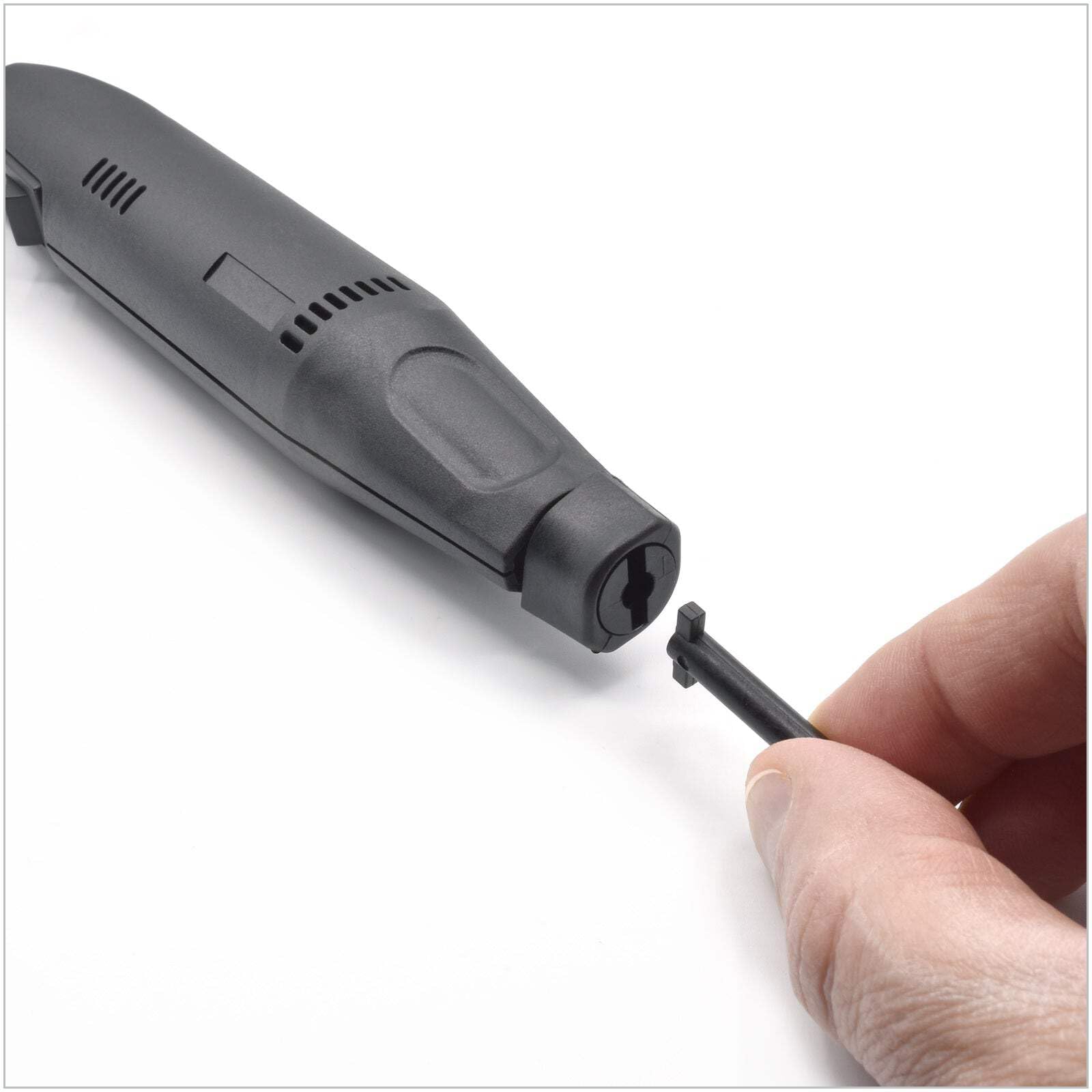 MicroLux® Micro Sander, Micro Power Reciprocating Sander for Models & Miniatures – Includes 8 Interchangeable Tips & 60 Sanding Pads, Compact 7,000 Strokes/Minute, 120V AC, Made in Japan