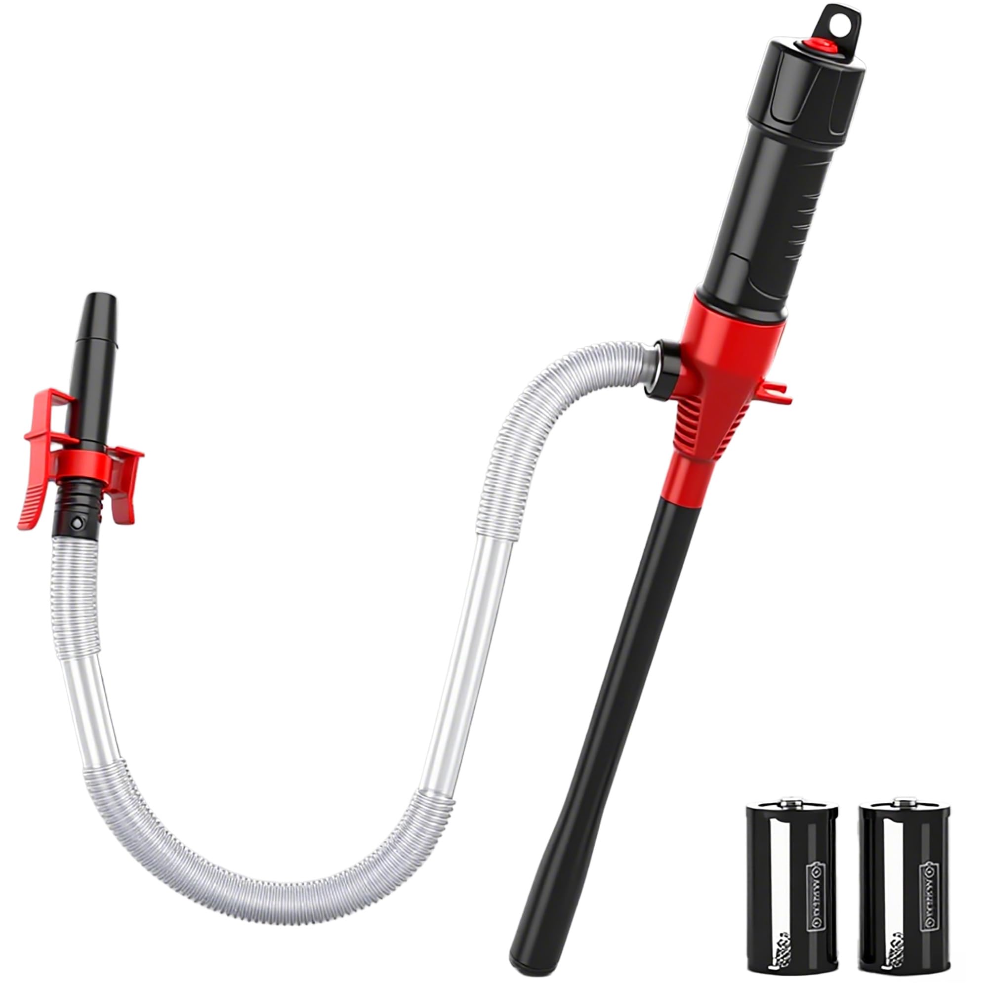 SEDY Electric Hand Pump, Portable Battery Powered Transfer Pump, Multi-Use Siphon Liquid Extractor for Gasoline, Diesel, Fuel, and Water Transfer