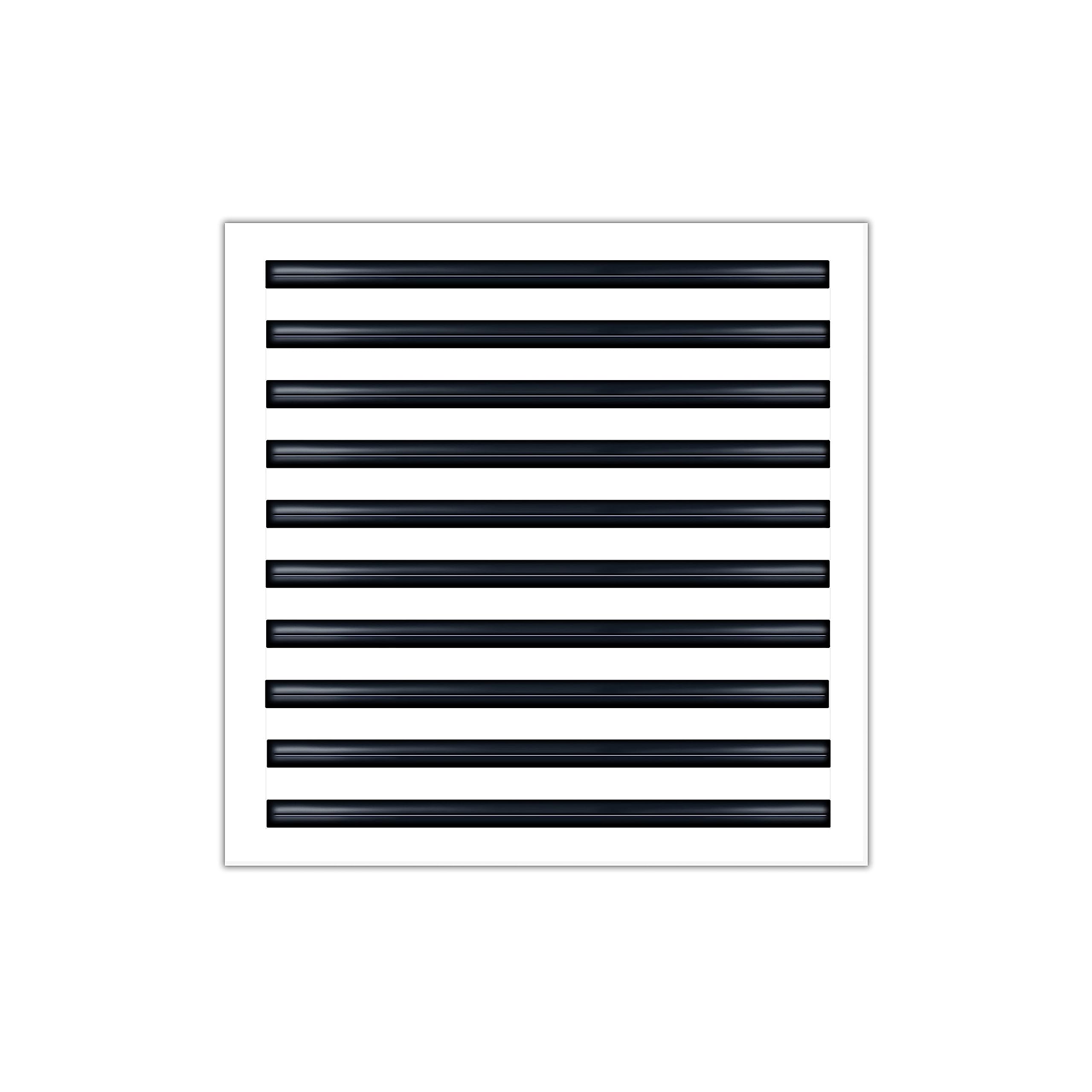 BUILDMART - 20x20 Modern AC Vent Cover - Decorative White Air Vent - Standard Linear Slot Diffuser - Register Grille for Ceiling, Walls & Floors - Texas Buildmart