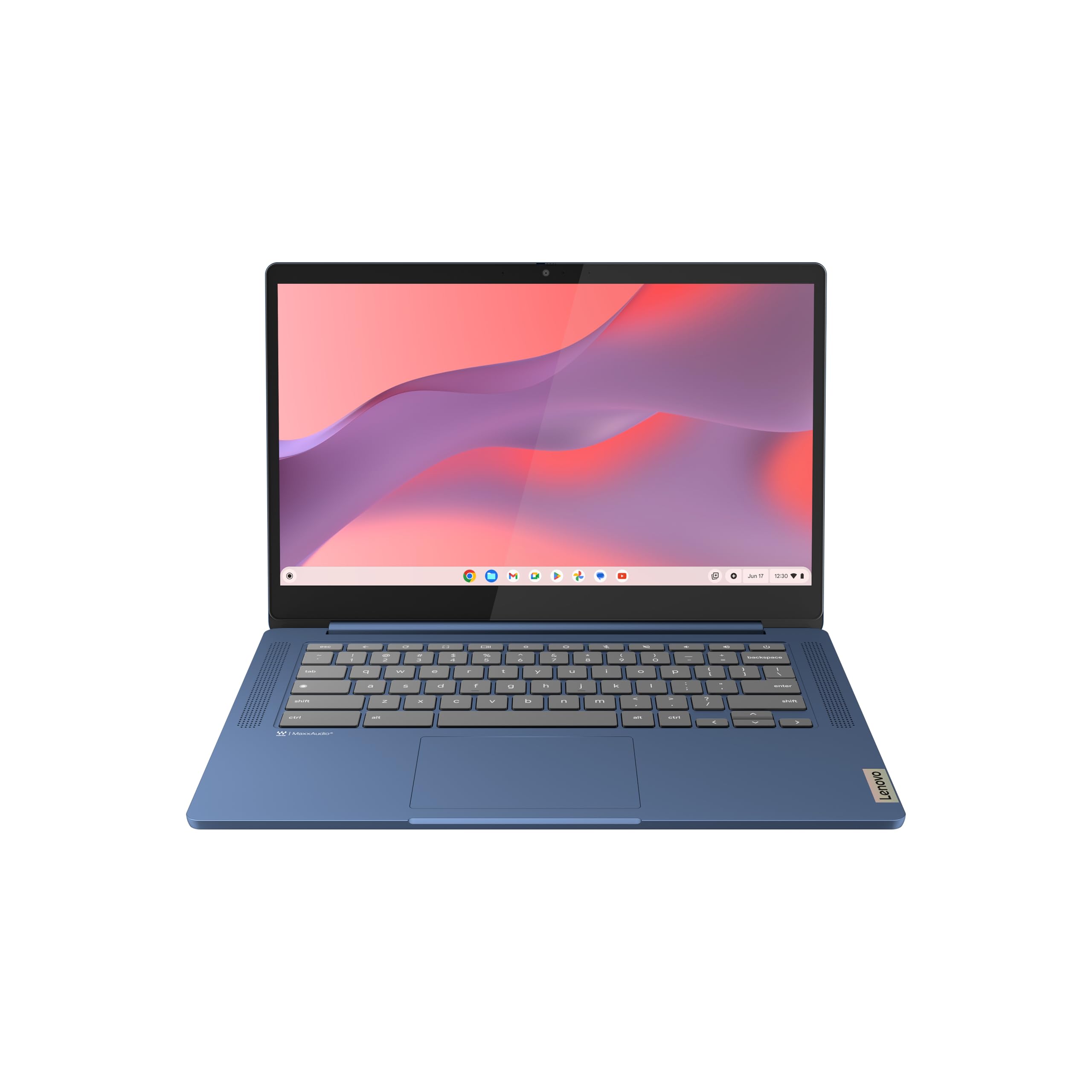Lenovo IdeaPad Slim 3 Chromebook - 2024 - Lightweight Laptop - Waves MaxxAudio® Speakers - 14" HD Display - HD 720p Camera - 4GB Memory - 64GB Storage - MediaTek Kompanio 520 - Abyss Blue