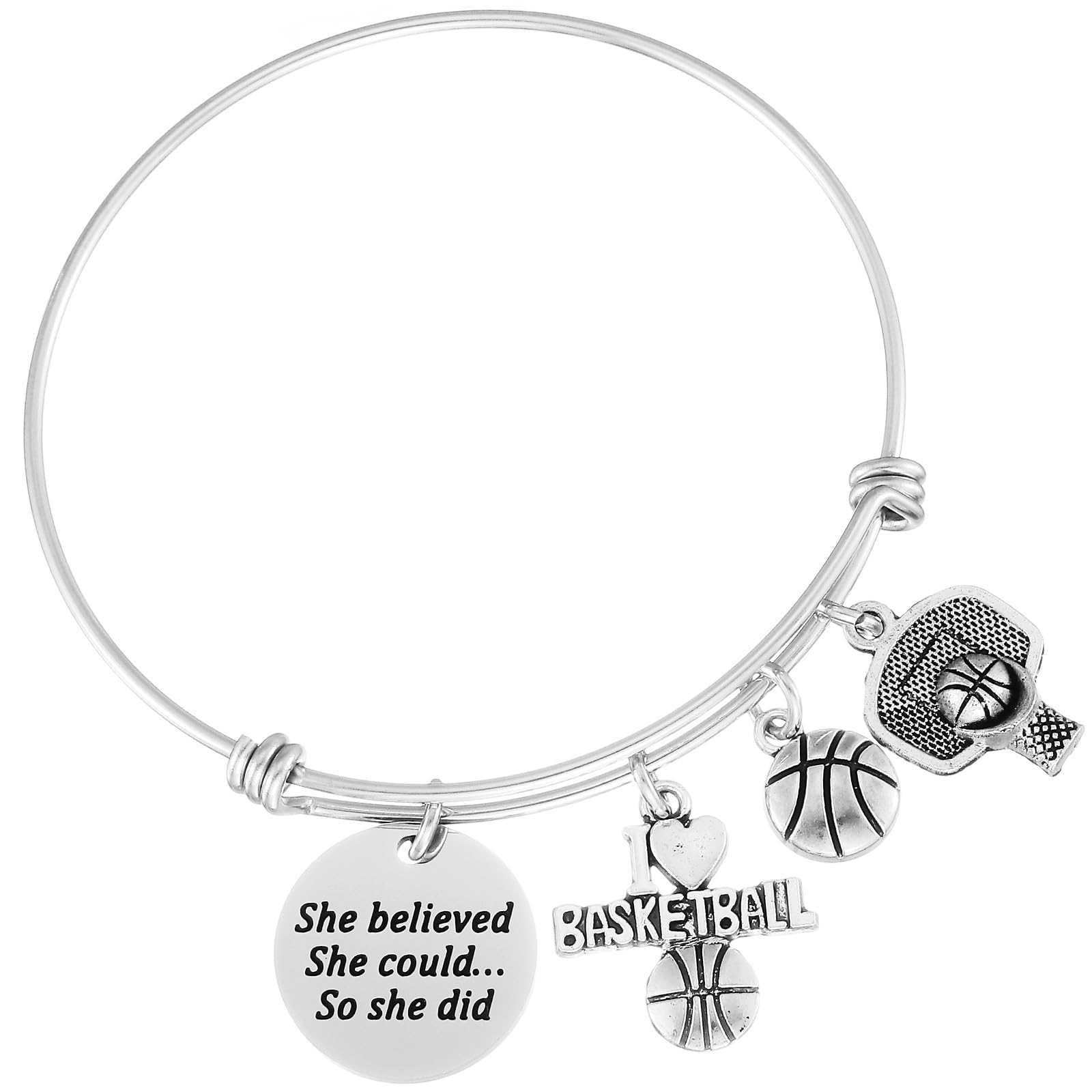 Basketball Bracelet Gifts for Women Basket Ball Lovers Basketball Team Bracelet