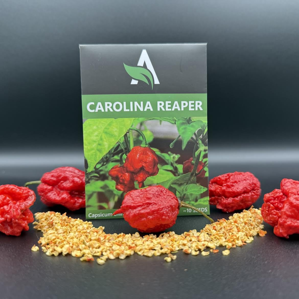 Carolina Reaper Seeds – World’s Hottest Pepper – Heirloom Quality, 10+ Seeds Per Pack