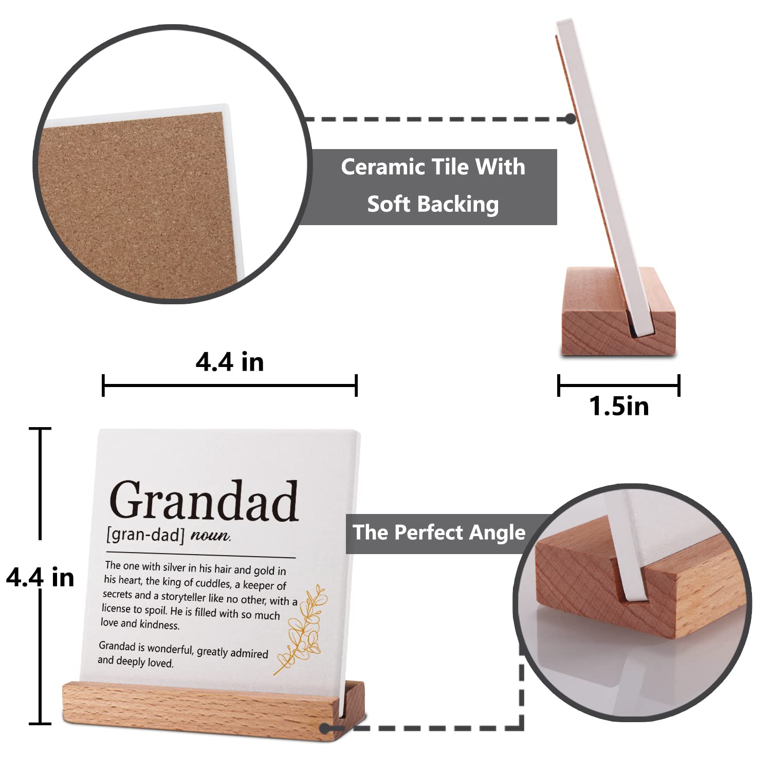 Grandad Definition Gifts from Grandchildren, Father's Day Gifts for Grandpa, Best Grandpa Ever Gift Ideas, Grandfather Gifts for Men, Grandpa Birthday Gifts from Grandson Granddaughter