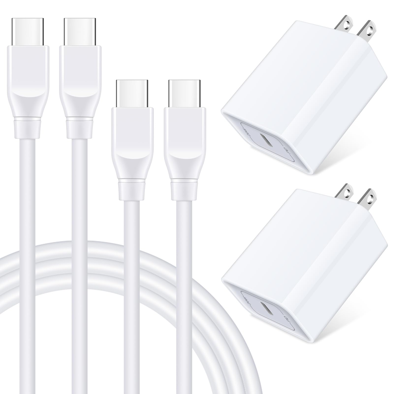 USB C Pixel 9 8 7 Charger Fast Charger for Google Pixel 9a 9 Pro 8a 8 7a 7 Pro 6a 6 5a 5 4a 4XL 3a 3XL 2,Samsung S25 S24 S23 S22 Ultra S21,20W PD Power Adapter Wall Charger Box+6ft Type C to C Cable