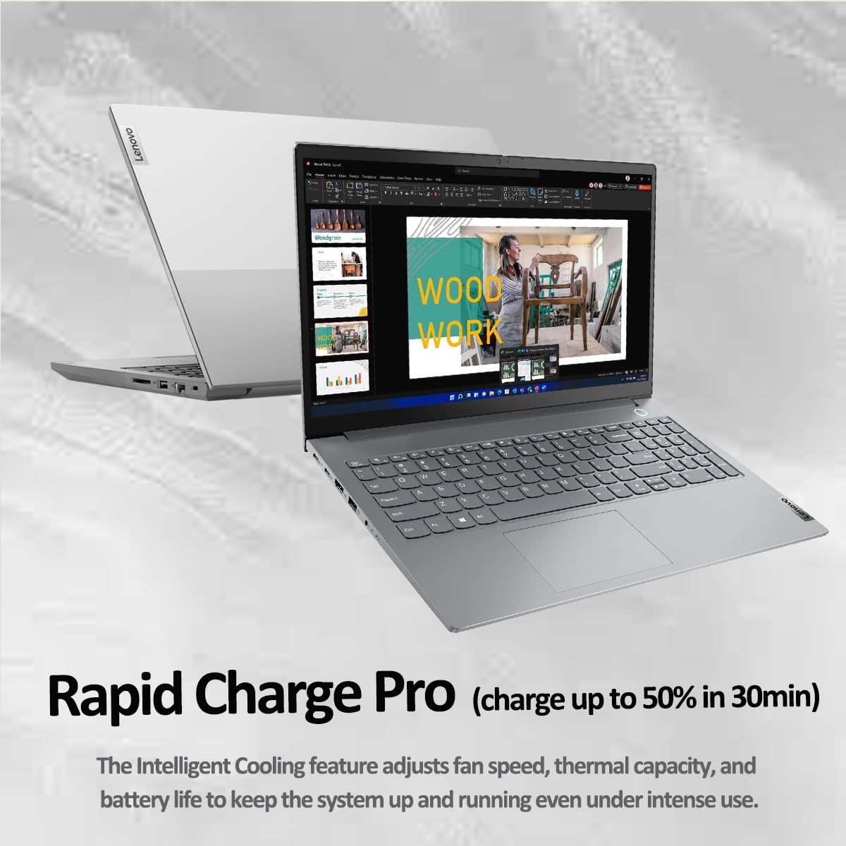 Lenovo ThinkBook 15 Gen 4 Business Laptop (15.6" FHD Anti-Glare, Intel 10-Core i7-1255U, 40GB RAM, 1TB SSD), Fingerprint, 1080p Webcam, Thunderbolt 4, Ethernet, Wi-Fi 6, Win 11 Pro w/Copilot, Grey