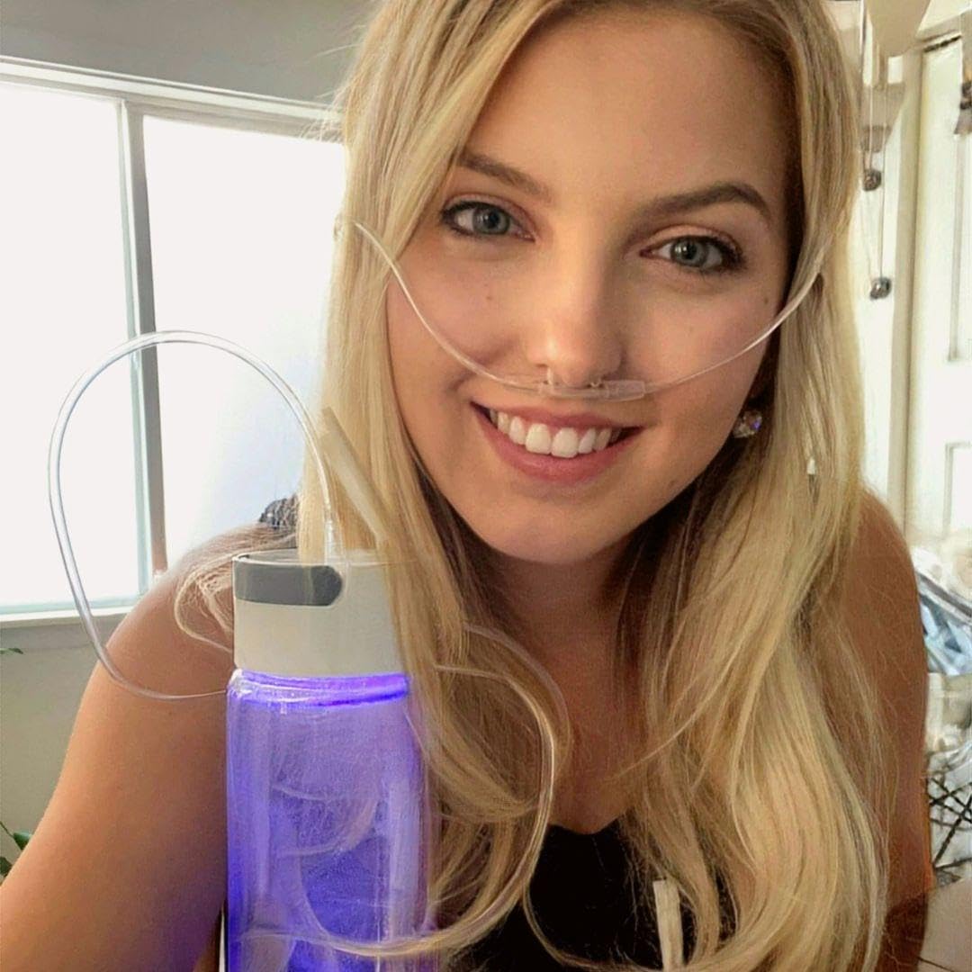 IonBottles Pro Hydrogen Water Bottle – 3.0 PPM H?, Rechargeable, Portable, BPA-Free, 14 oz Glass Bottle, Molecular Hydrogen Generator USB C Rechargeable