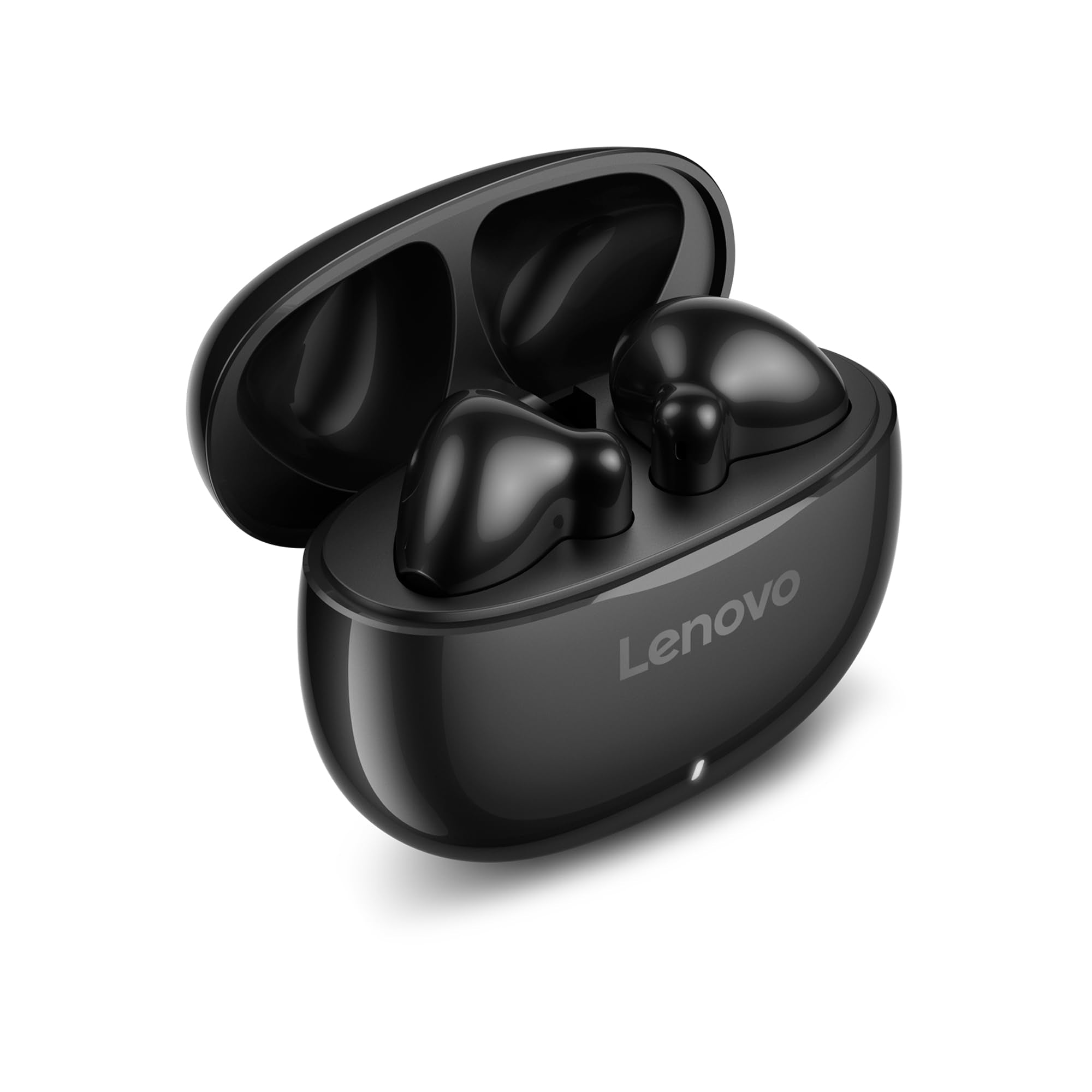Lenovo E310 True Wireless Stereo Earbuds Bluetooth 5.3 ENC Noise-Cancelling Ear Buds with 13mm Speaker Type-C Charging 20h Battery Life for Music Calls Comfortable Fit Wireless Earbuds - Black