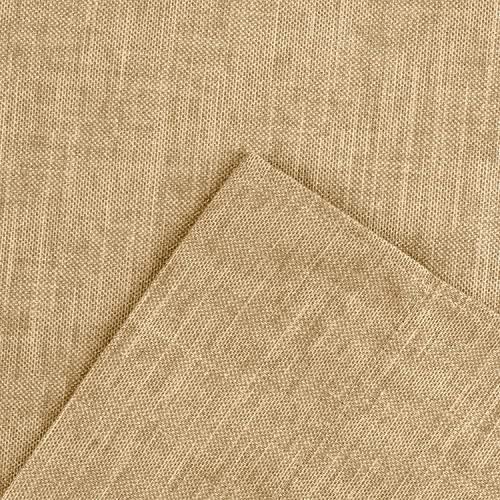 Ellis Curtain Lisa Solid 56" x 24" Tailored Tier, Butter