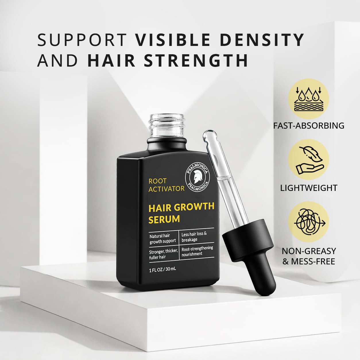 Hair Growth Serum: Root Activator Scalp Treatment for Hair Loss & Regrowth with Rosemary Oil - Botanical DHT Blocker Hair Thickening Formula for Thinning Hair - for Women & Men (1 Fl Oz (Pack of 1))