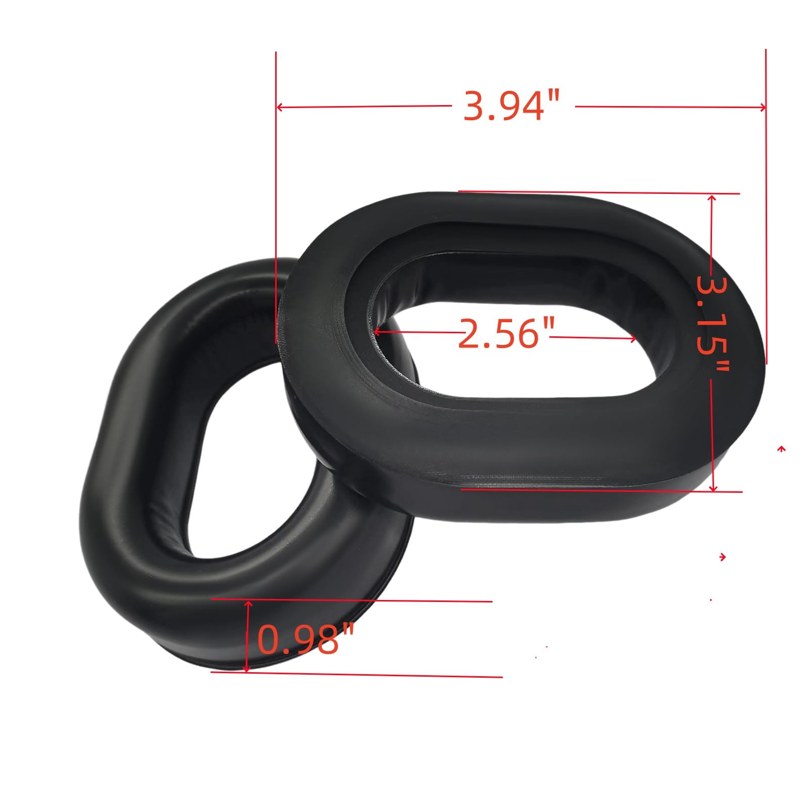 stdgove Replacement Seals Ear Pads Cover Cups GA Headset Cushions for David Clark H10-60 H10-20 H10-13.4 H10-76 H10-30 H10-13S Aviation Earmuffs Headphones(2 Pack)