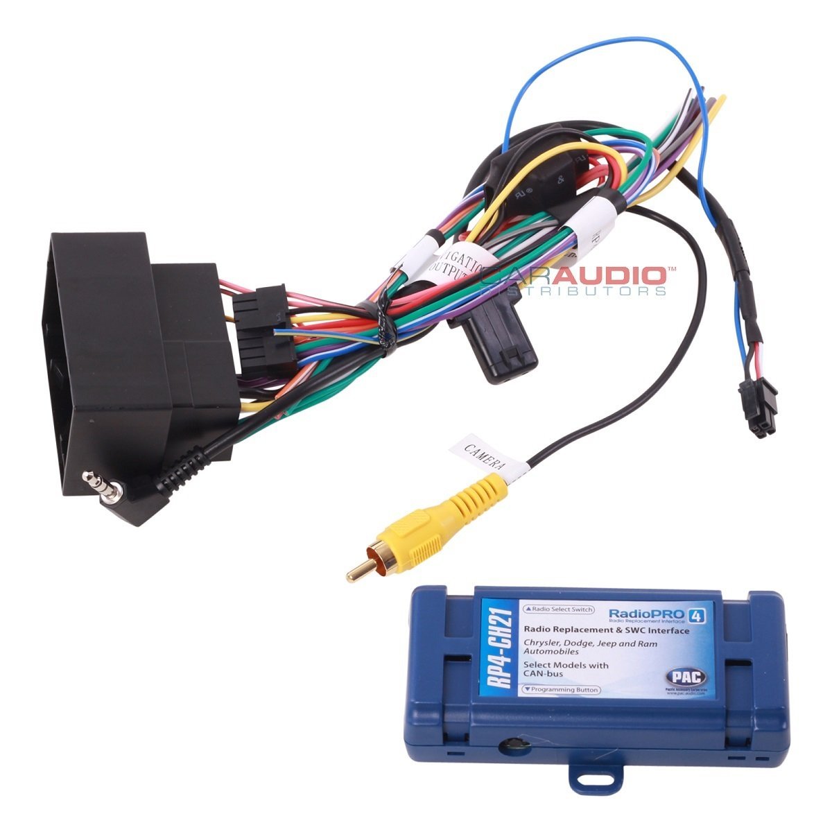 PAC RP4-CH21 RadioPRO4 Interface for Select Dodge Vehicles (2013-2018) with CAN Bus All-in-One Radio Replacement and Steering Wheel Interface, Pre-Loaded with Amplifier Retention, Seat Controls