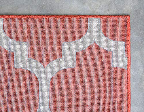 Unique Loom Trellis Collection Area Rug - Philadelphia (8' x 10' Rectangle Brown/Beige)