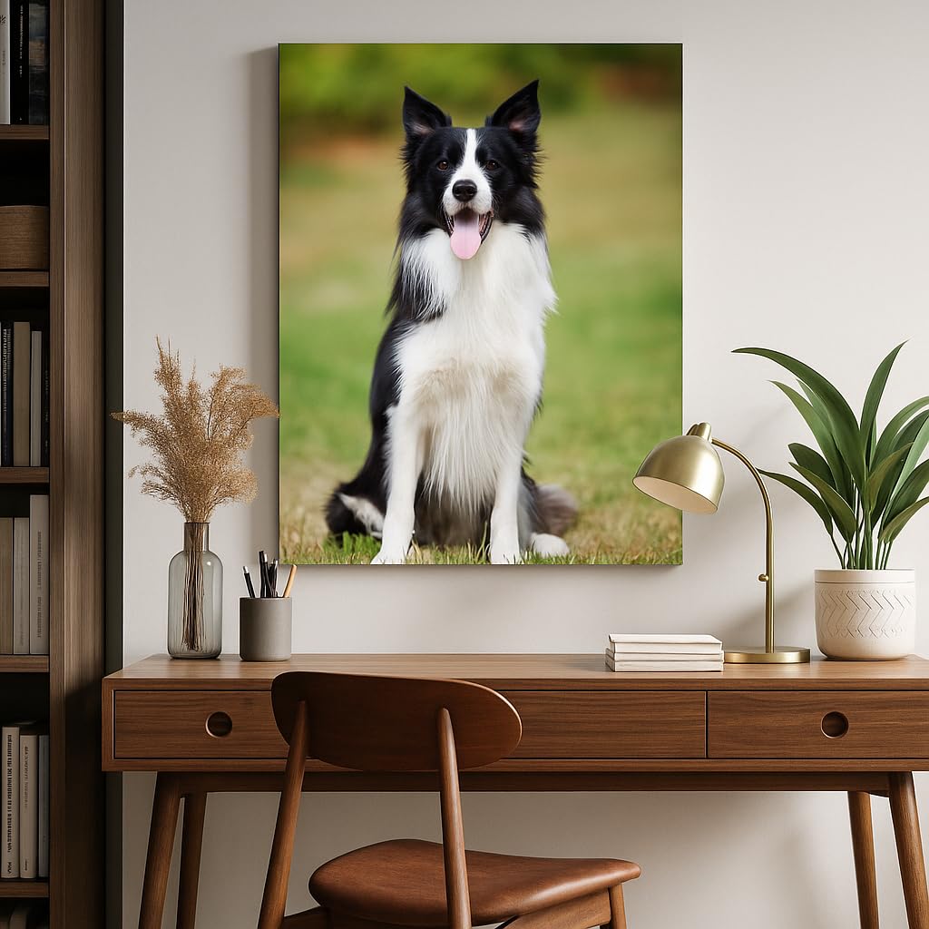 Custom Canvas Prints with Your Photos,Personalized Canvas Pictures Wall Art with Frame Customized Christmas Gifts for Friends,Family,Pets (16'' X 24'')