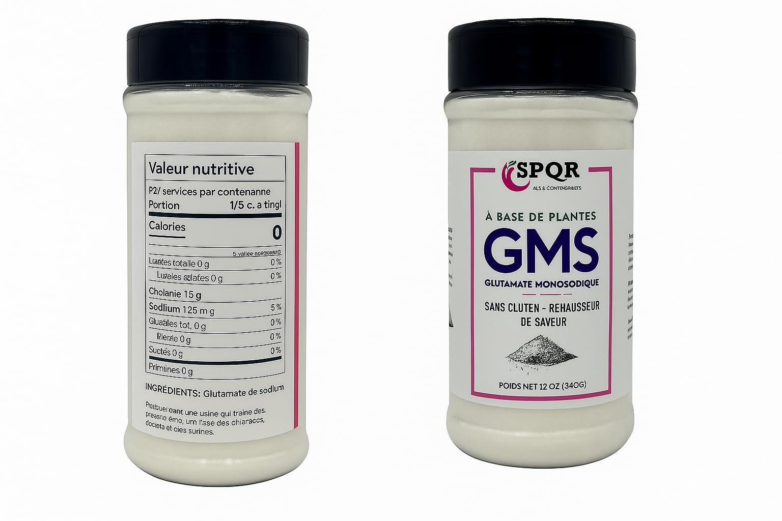 Plant Based MSG Seasoning Monosodium Glutamate XL 12 Ounce Bottle Gluten Free Restaurant Grade Flavor Enhancer by SPQR Seasonings