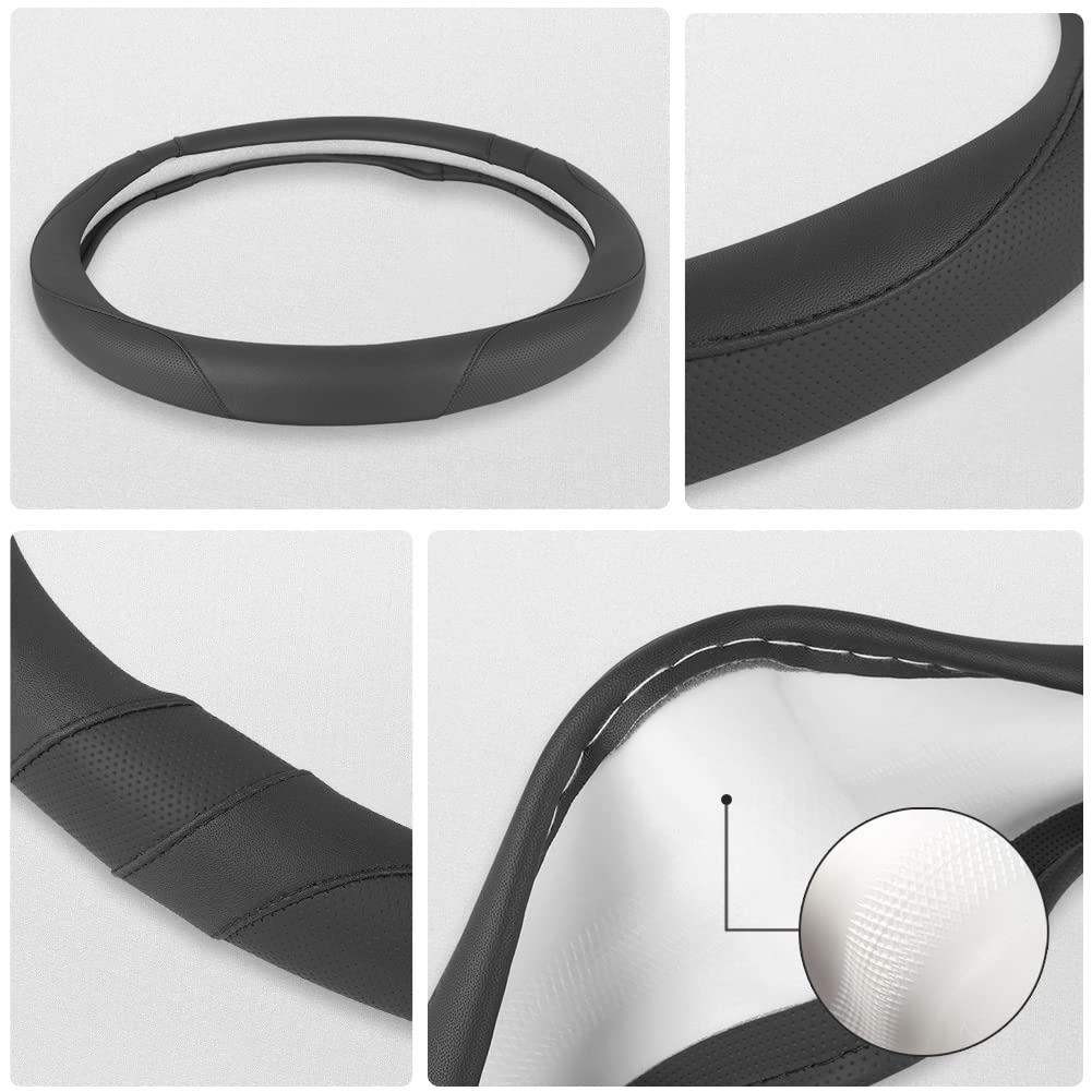 West Llama Customized Auto Car Steering Wheel Cover for Toyota (Black)