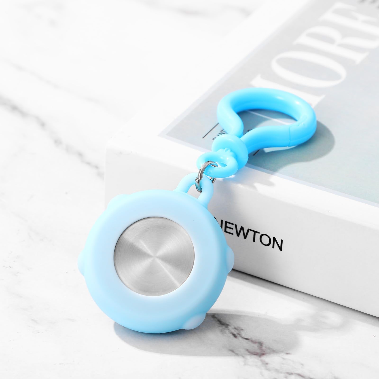 JewelryWe Digital Clip On Watch: Silicone Cover Carabiner Watches Backpack Buckle Belt Fob Watch for Rock Climbing Doctors Nurses Chefs Students