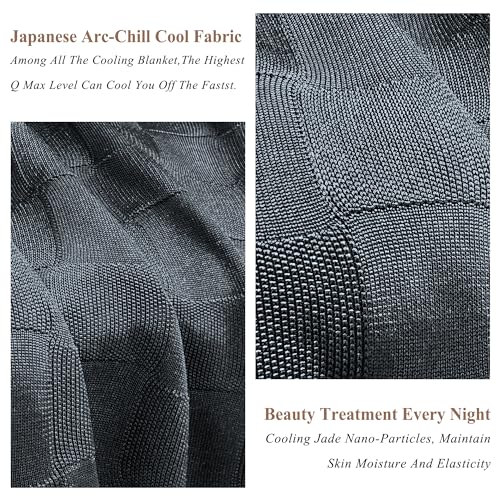 AmyHomie Cooling Blanket,Summer Blankets with Double Sided Cold Effect, Arc-Chill Q-Max>0.5 Cool Fiber, Breathable Lightweight Blankets for Hot Sleepers Night Sweats