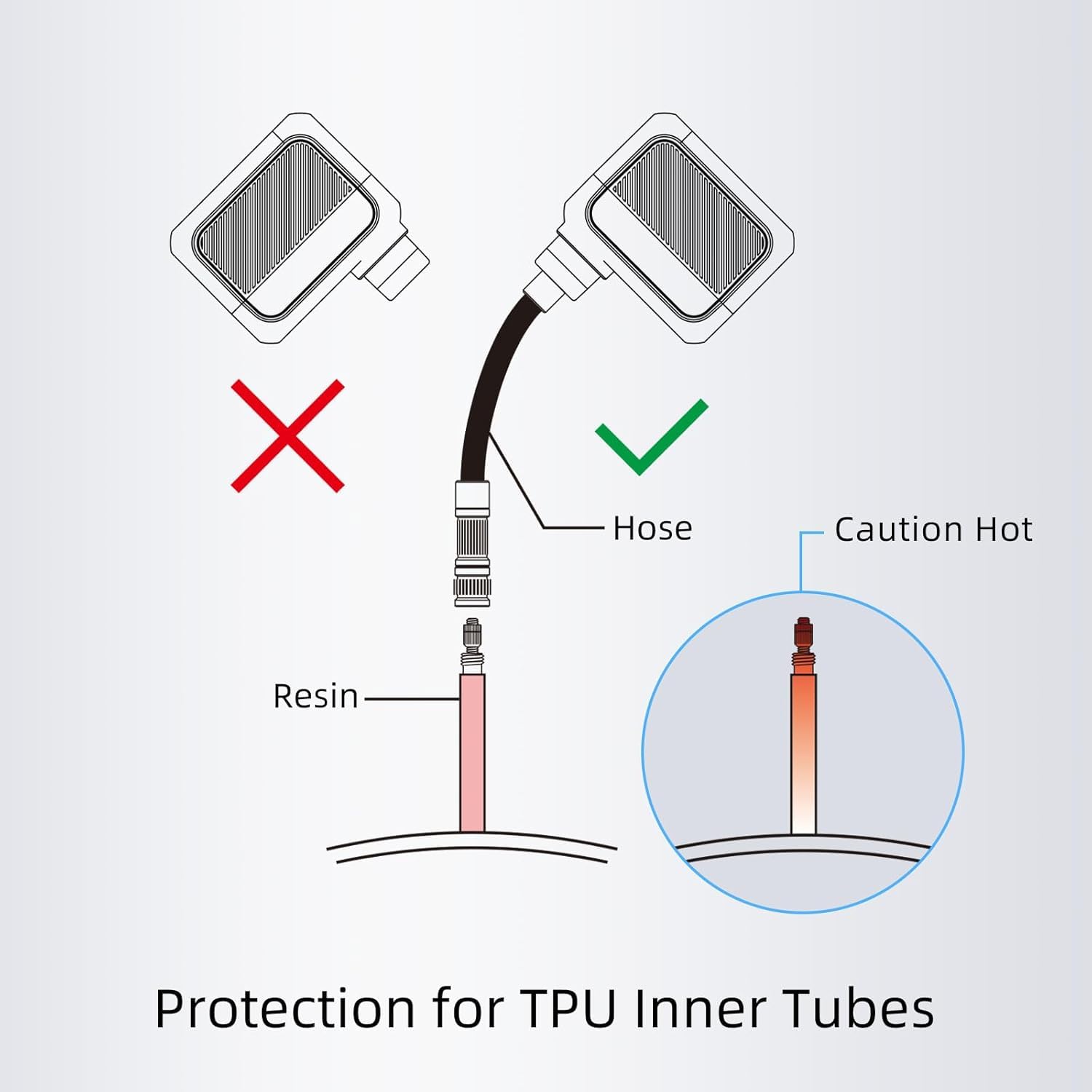dwndpump Bike Pump, Mini Electric Bike Pump, 100 PSI Bicycle Tire Pump with Presta and Schrader Valve, Tiny Pump for Road Bikes
