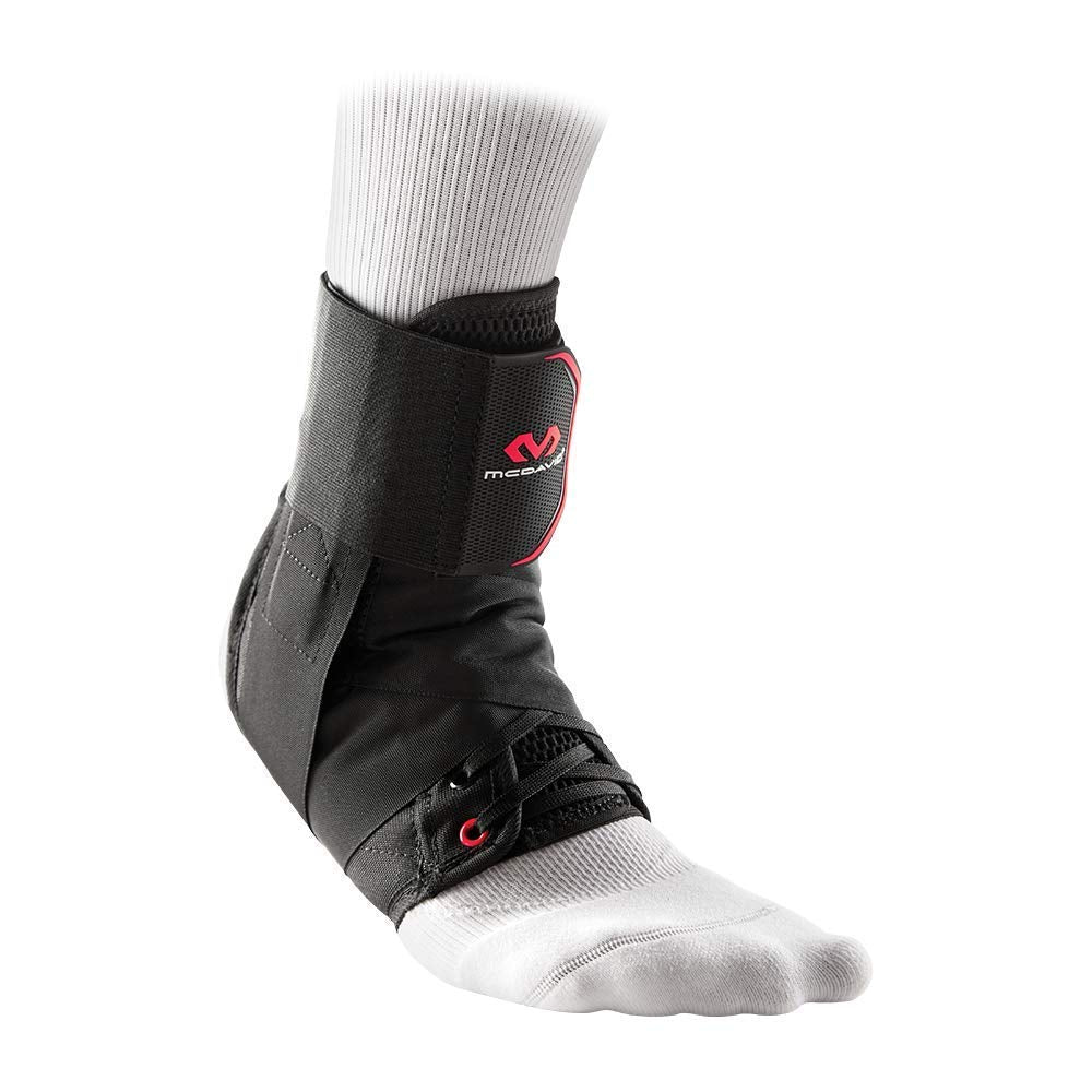 McDavid 195 Ultralight Ankle Brace with Figure-8 Strap, Black, Large