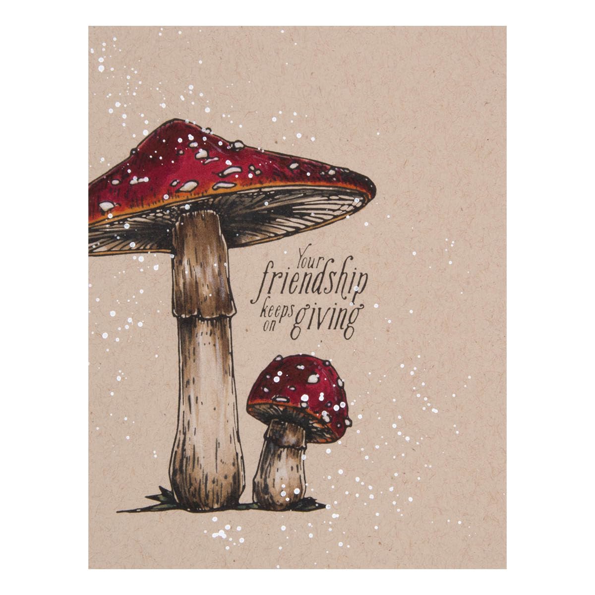 Spellbinders Mushroom Duo Press Plate & Die Set, Metal
