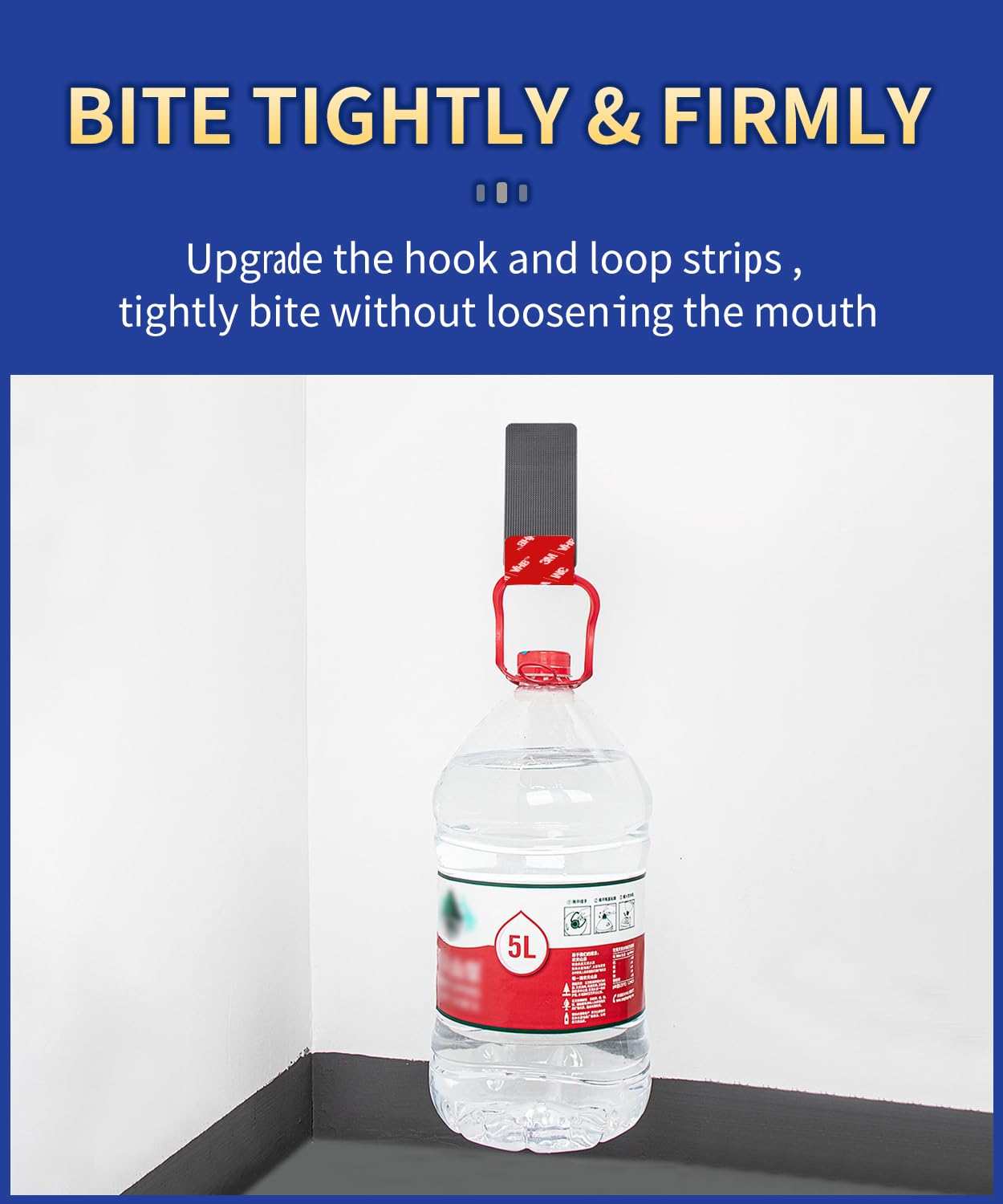 PHIXBEAR Black Hook and Loop Round Strips with Super Adhesive Heavy Duty, Made of 3M, Heat Resistant Waterproof, Outdoor or Indoor Use, 16 Sets 1.97 Inch