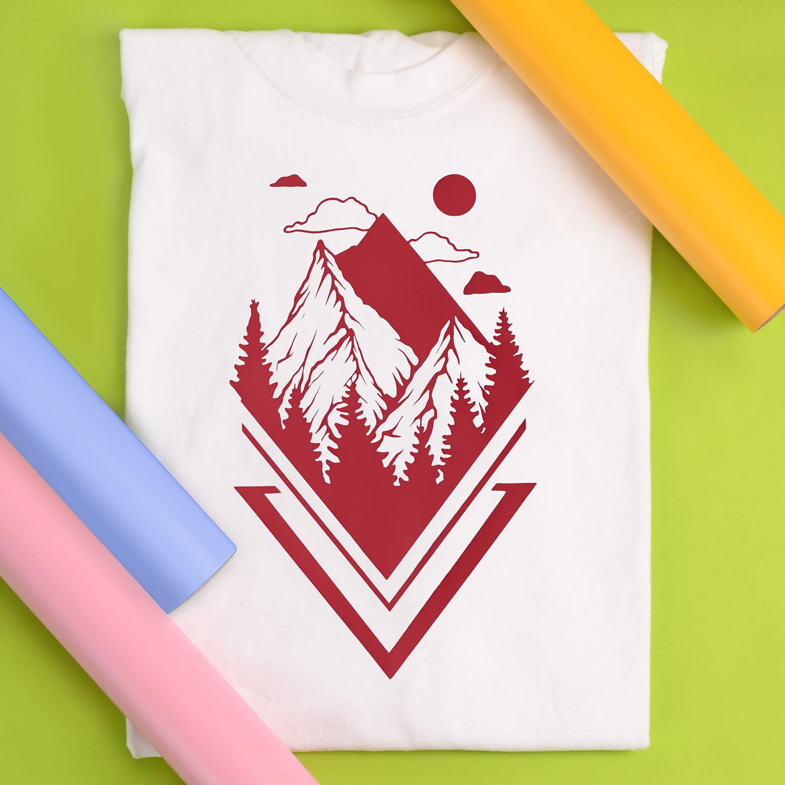 Siser EasyWeed Heat Transfer Vinyl 11.8" x 15ft Roll (Red) - Compatible with Siser, Cricut, Silhouette and Other Craft/Professional Cutters - CPSIA Certified