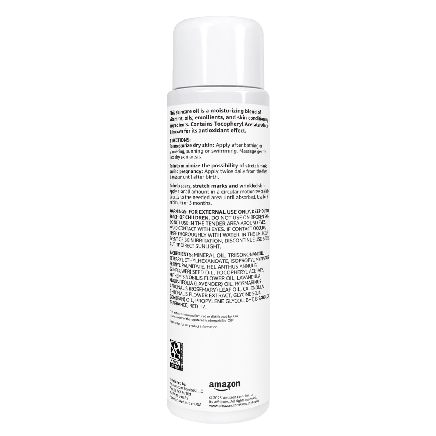 Amazon Basics Moisturizing Skincare Oil with Vitamins A & E, 6.7 Fl Oz (Pack of 1)