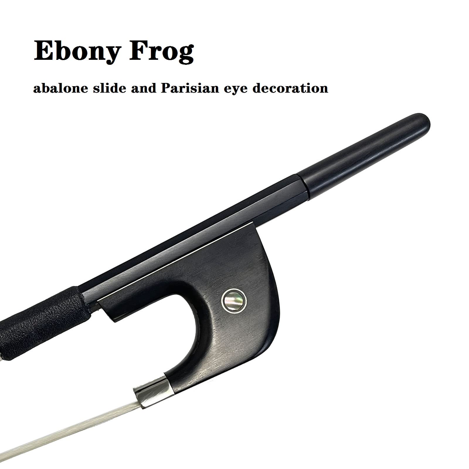 LIEKE Carbon Fiber Upright Bass Bow 4/4 Size Double Bass Bow