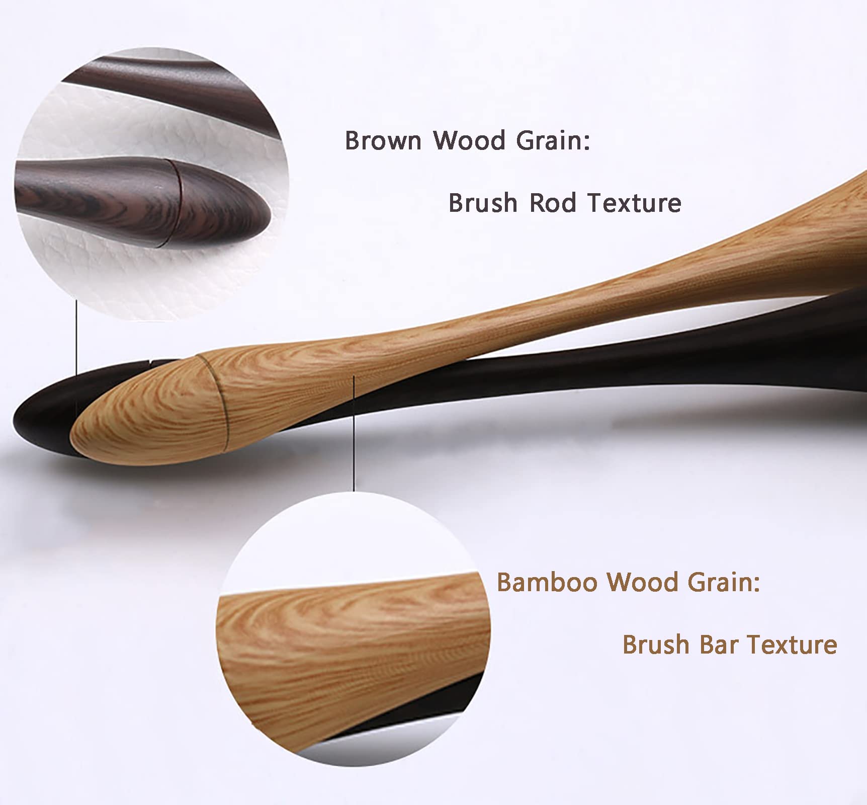 Makeup Brushes , Kabuki Makeup Brush,Professional Makeup Brushes Wooden Handle Cosmetics Brushes Foundation Concealer Powder Eye Make up Brushes (Wood color)