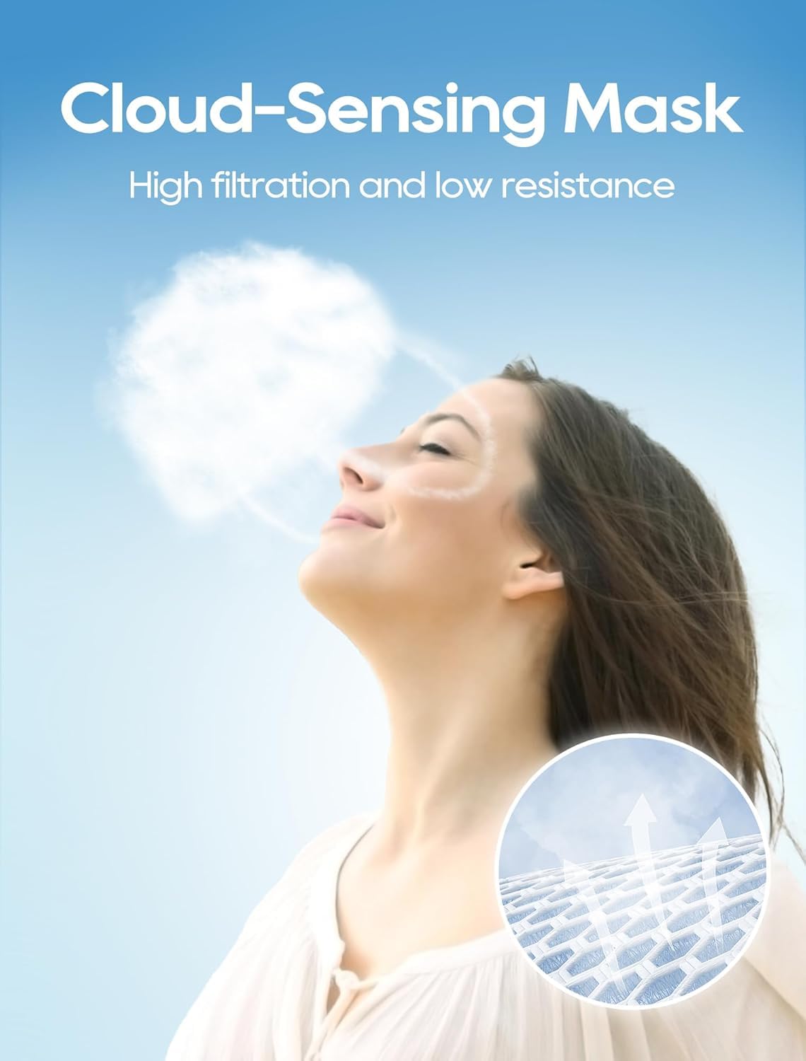 Funight KN95 Face Masks 50 Pack for Adults, Breathable and Comfortable KN95 Mask with Elastic Ear Loop, Filter Efficiency≥95%, Black