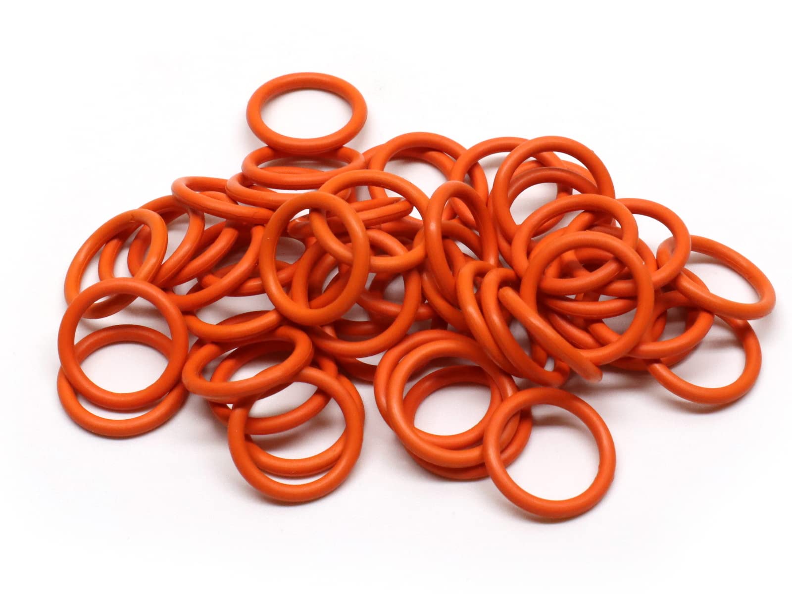 50 Pack - #11105 O-Ring Replacement for Harley Davidson Oil Drain Plug Oring (Orange Color)