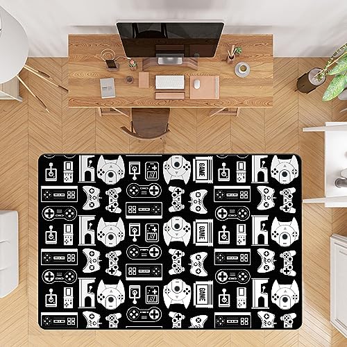 Lacut Game Rug Teen Boys Carpet with Game Controller Decoration, 3D Gaming Rugs for Boy’s Bedroom Living Room Playroom, Non-Slip Gamer Carpet Children Gaming Area Rugs (47" x 31")