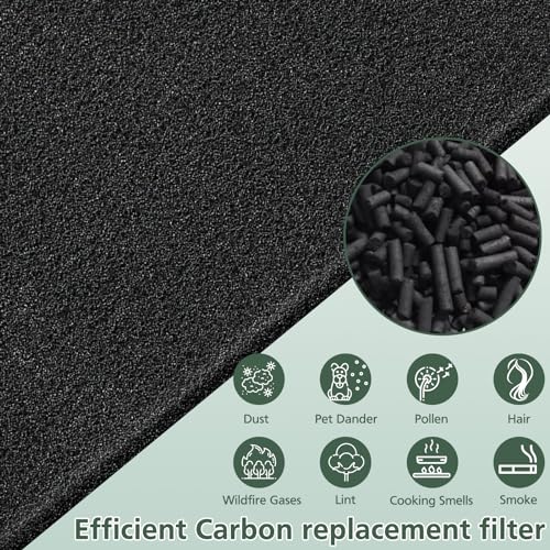4Pack HPA300 Carbon Pre Filter Compatible with Honeywell HPA300 Series Air Purifier, Precut Premium HRF-A300 Activated Carbon Filter Replacement for Dust, VOC, Smoke/Pet Odors