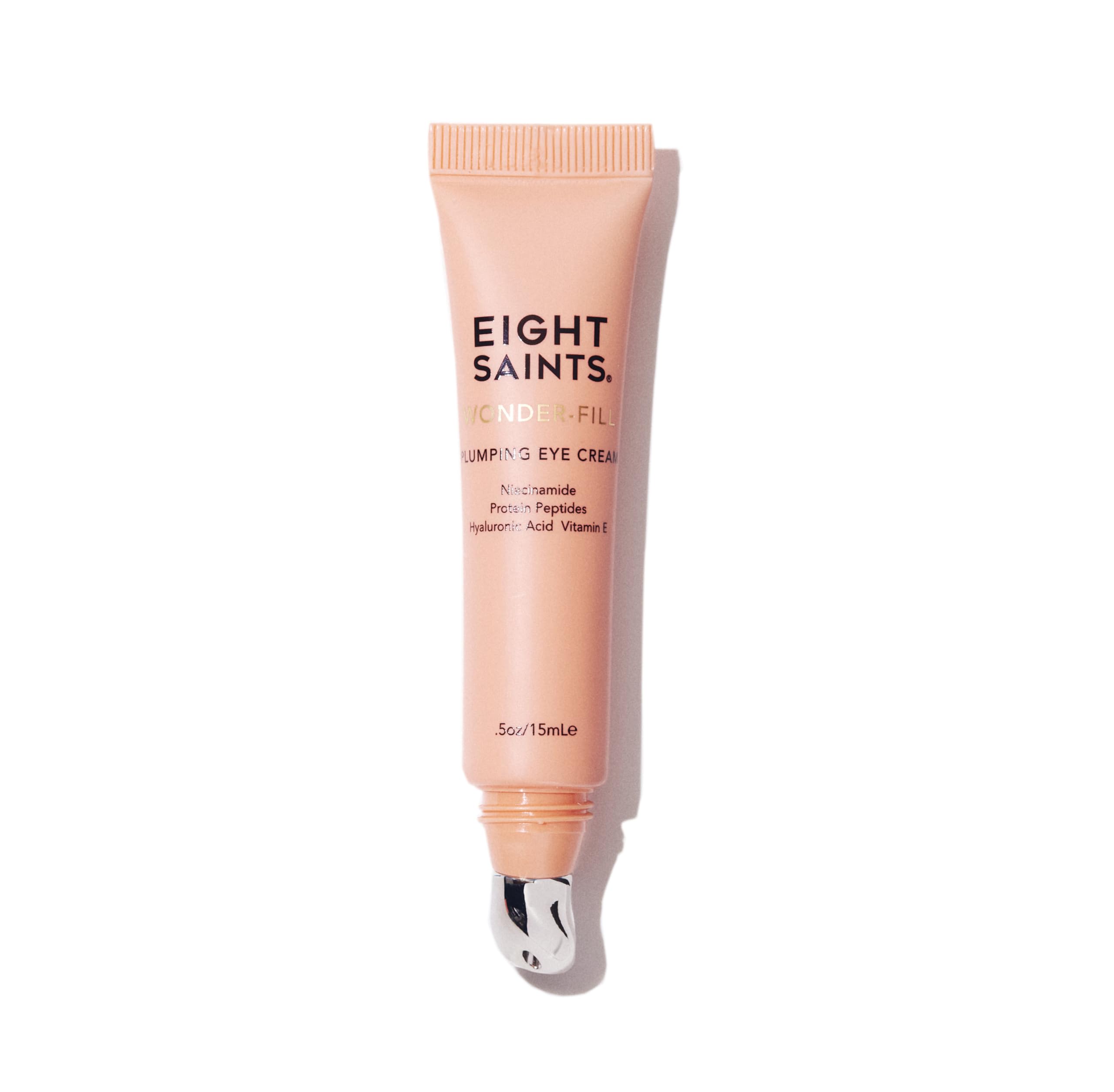 Eight Saints Wonder-fill Plumping Eye Cream, Anti Aging Eye Cream to Reduce Wrinkles, Fine Lines, & Under Eye Bags, Dark Circles Treatment, with Niacinamide, Protein Peptides, & Hyaluronic Acid, 0.5oz
