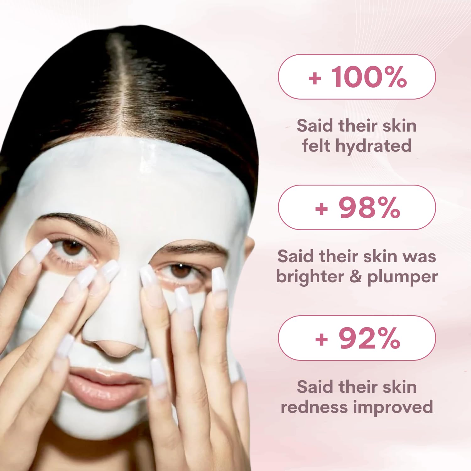 Quasi Bio-Collagen Face Mask Overnight – Hydrating Korean Sheet Mask – Niacinamide & Low Molecular Collagen – Firming & Smoothing Skincare for All Skin Types – 4 Masks