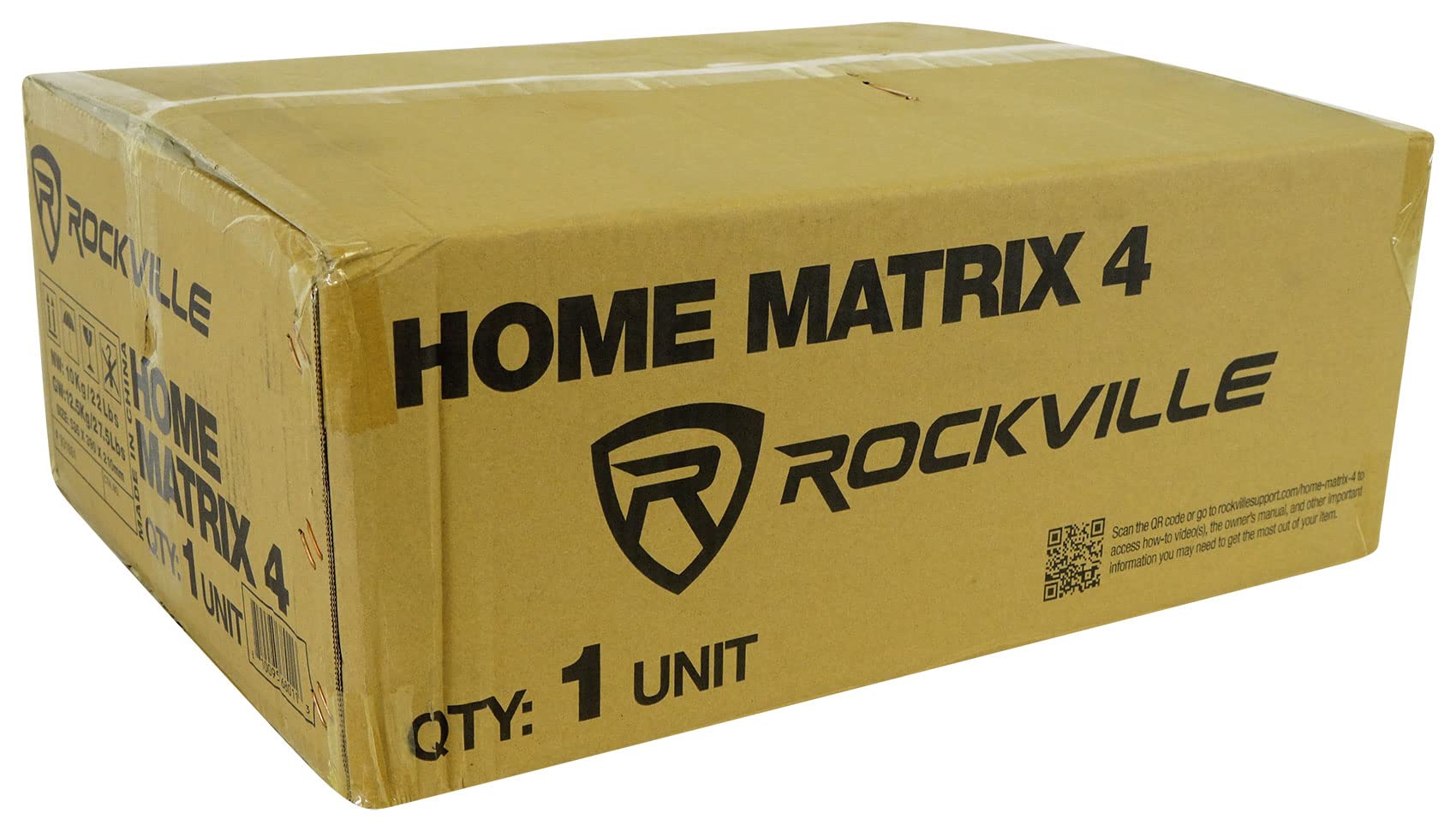 Rockville Home Matrix 4 600W Multi Room Receiver/Amplifier, 8-Channel (4 Zones), Bluetooth, USB, Optical, Coaxial, RCA, Mic Inputs