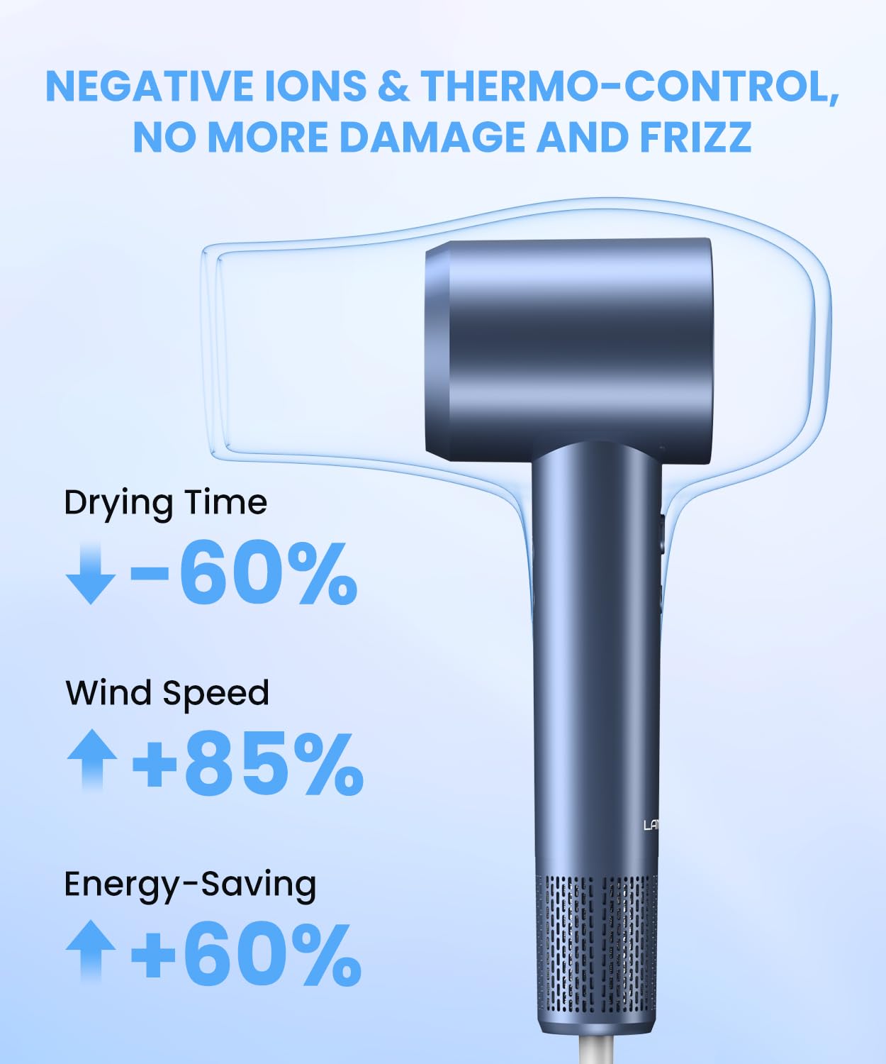 LAMPICK Hair Dryer & Magnetic Air Nozzle Replacement