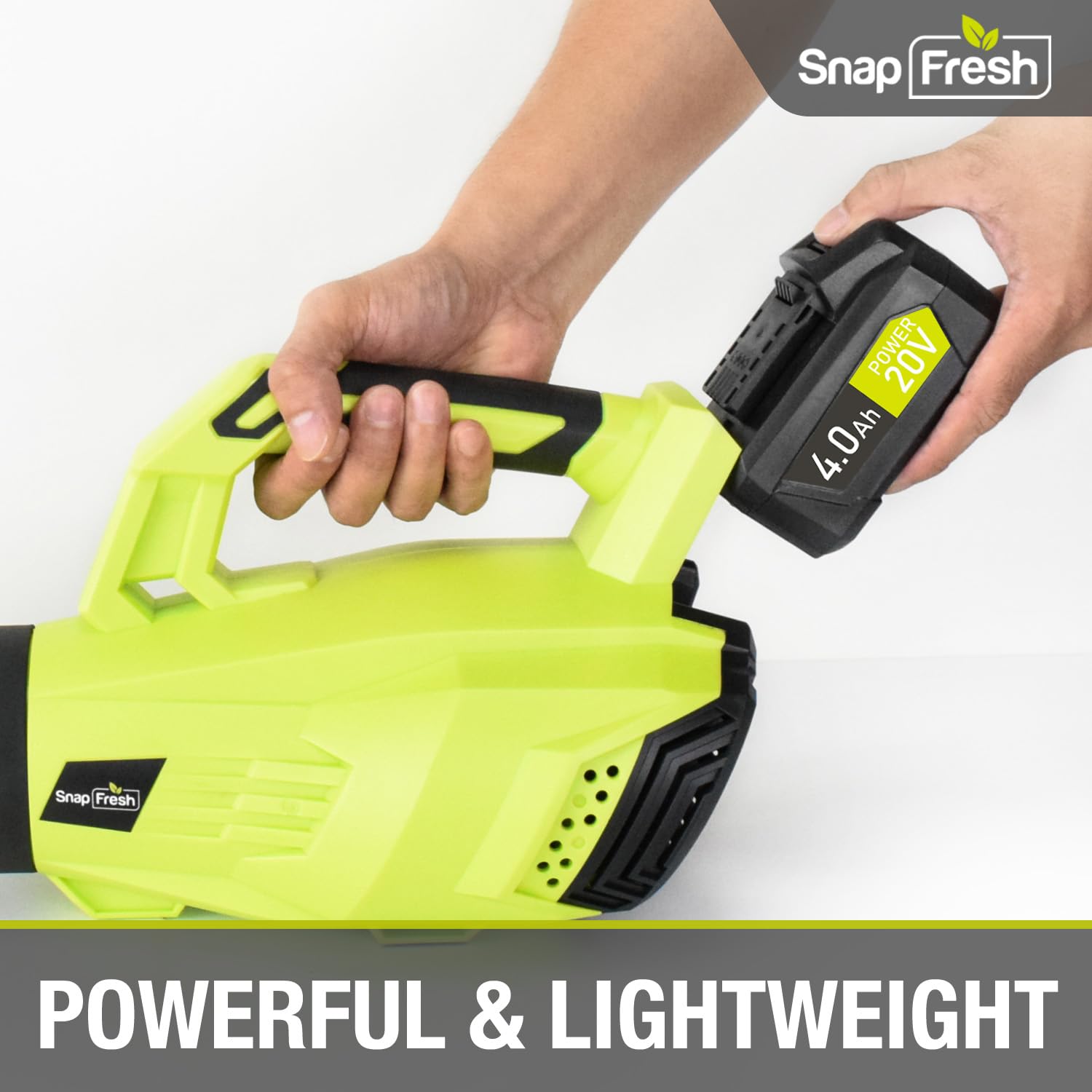 SnapFresh 20V 4.0Ah Li-ion Battery (BBT-DC40A), 2-Pack(Not Compatible with Other Brands), Lithium-Ion Battery Support Fast Charging