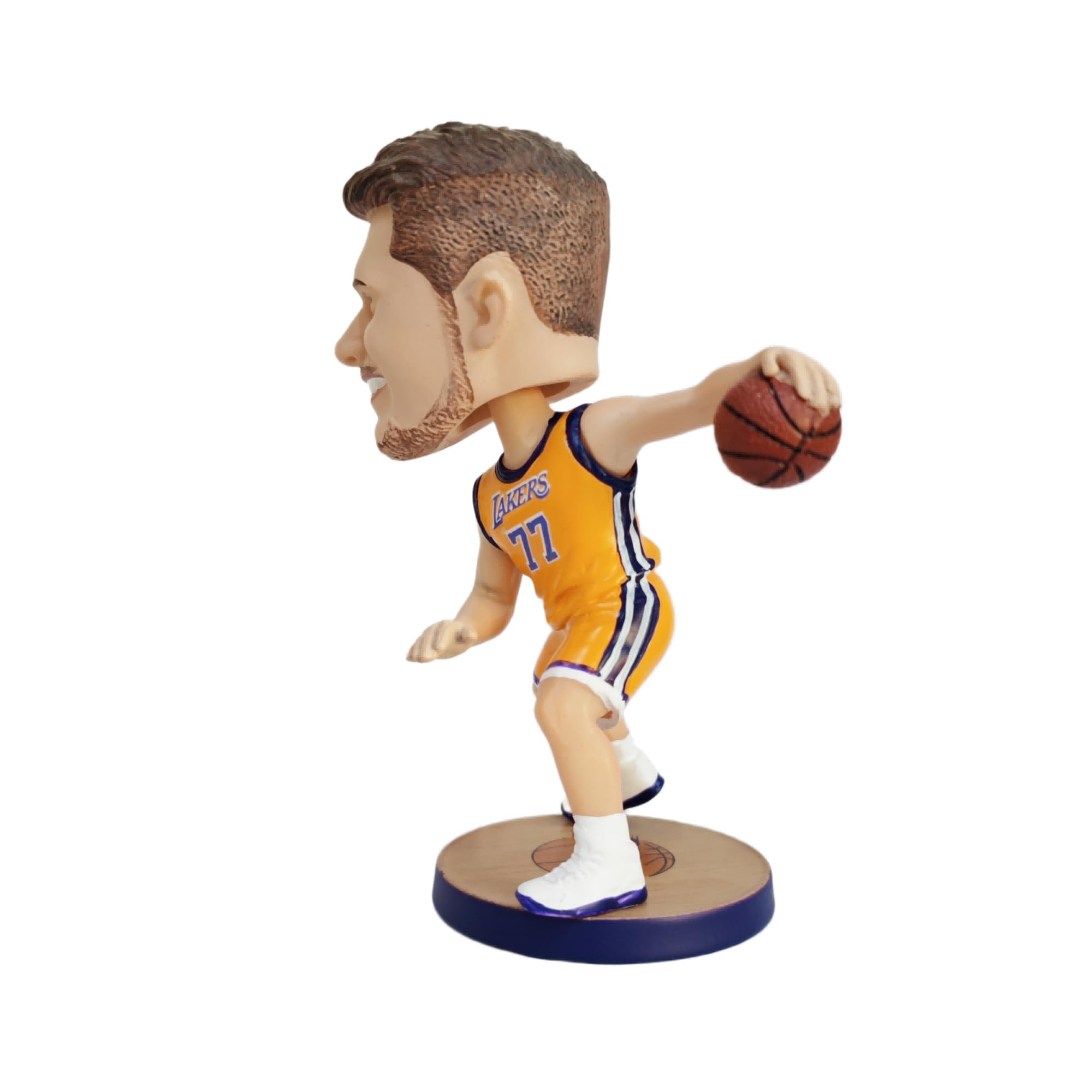 Ru.Master Doncic Bobblehead Basketball Action Figure - 5.3 in Hand-Painted Resin Collectible Doll - Perfect Sports Fan Gift - Doncic in Iconic 77# Jersey