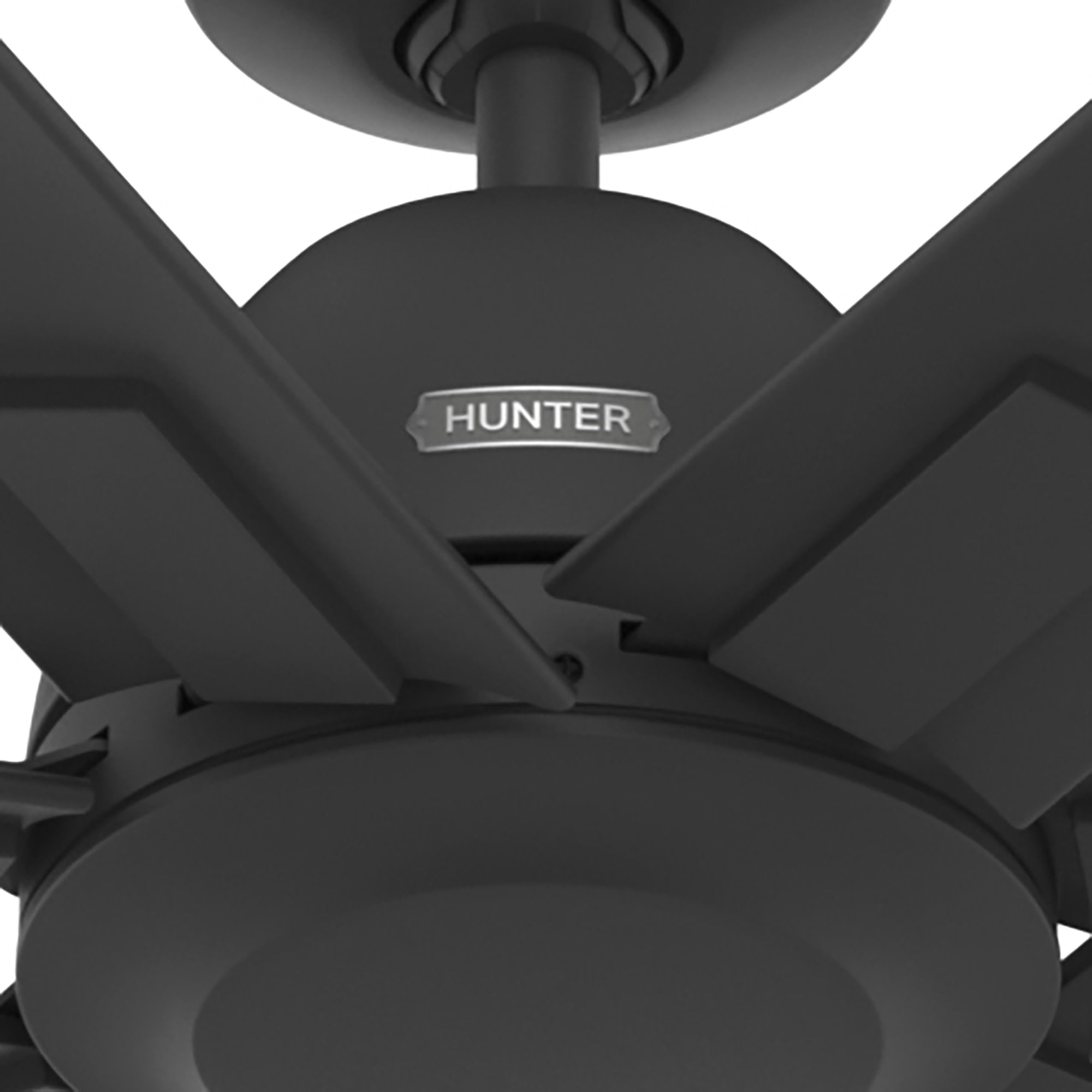 Hunter 51592 Downtown Ceiling Fan 72 inches Matte Black